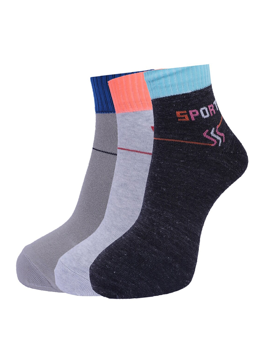 

Dollar Socks Men Pack of 3 Assorted Ankle Length Socks