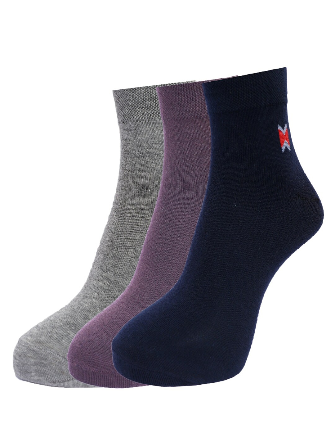 

Dollar Socks Men Pack of 3 Assorted Cotton Ankle Length Socks