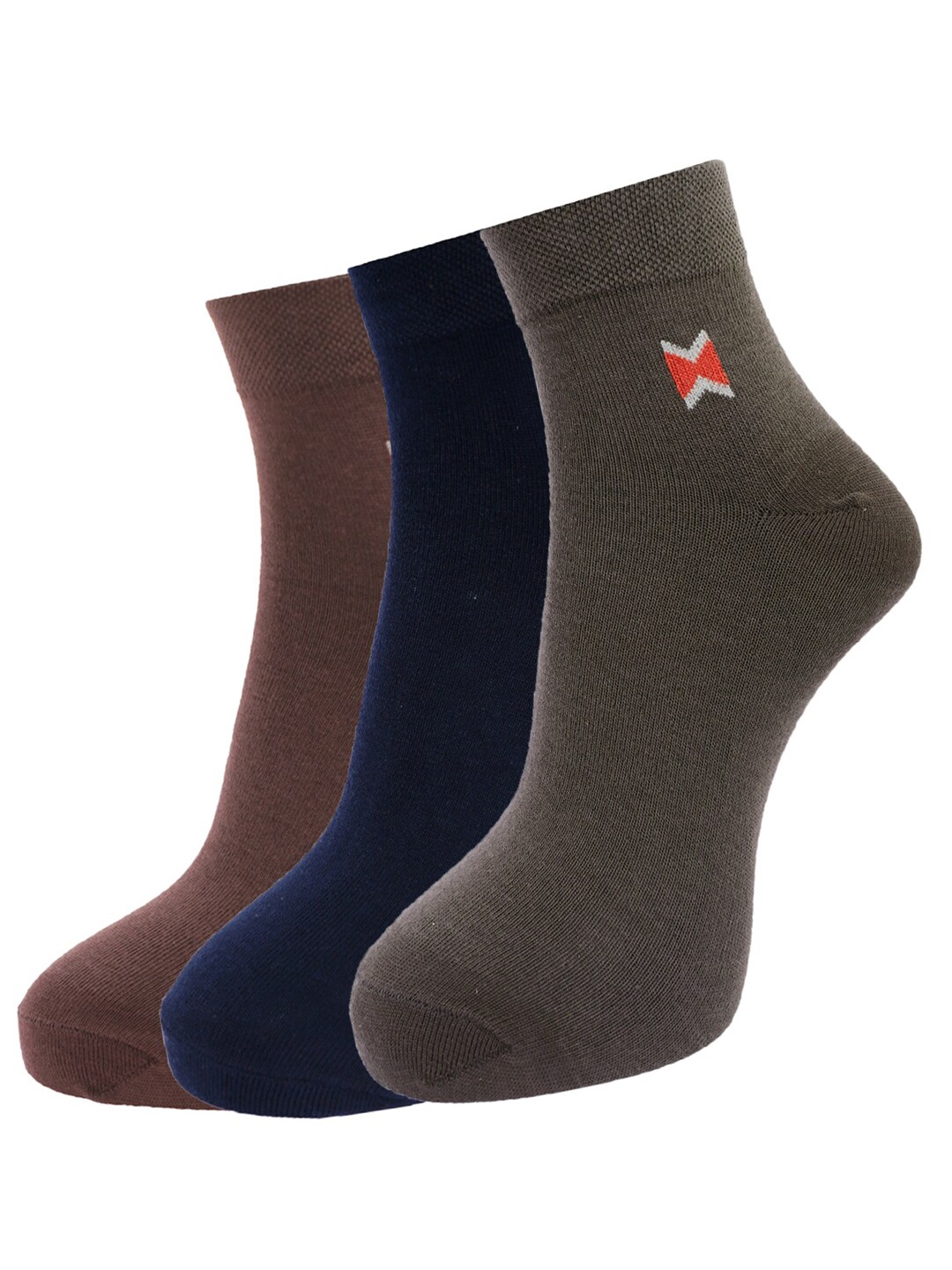 

Dollar Socks Men Pack Of 3 Assorted Above Ankle-Length Cotton Socks