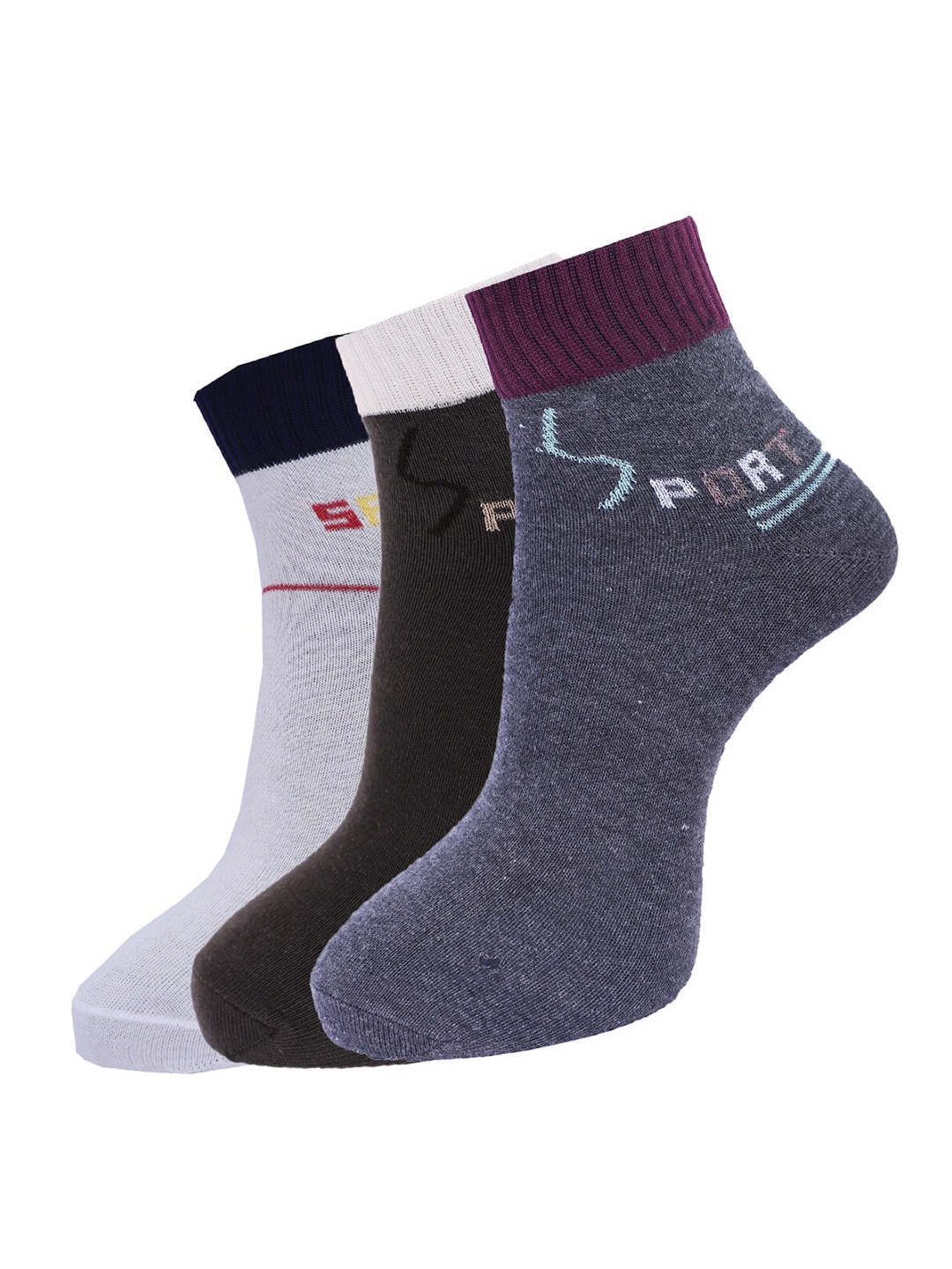 

Dollar Socks Men Pack of 3 Assorted Ankle Length Socks