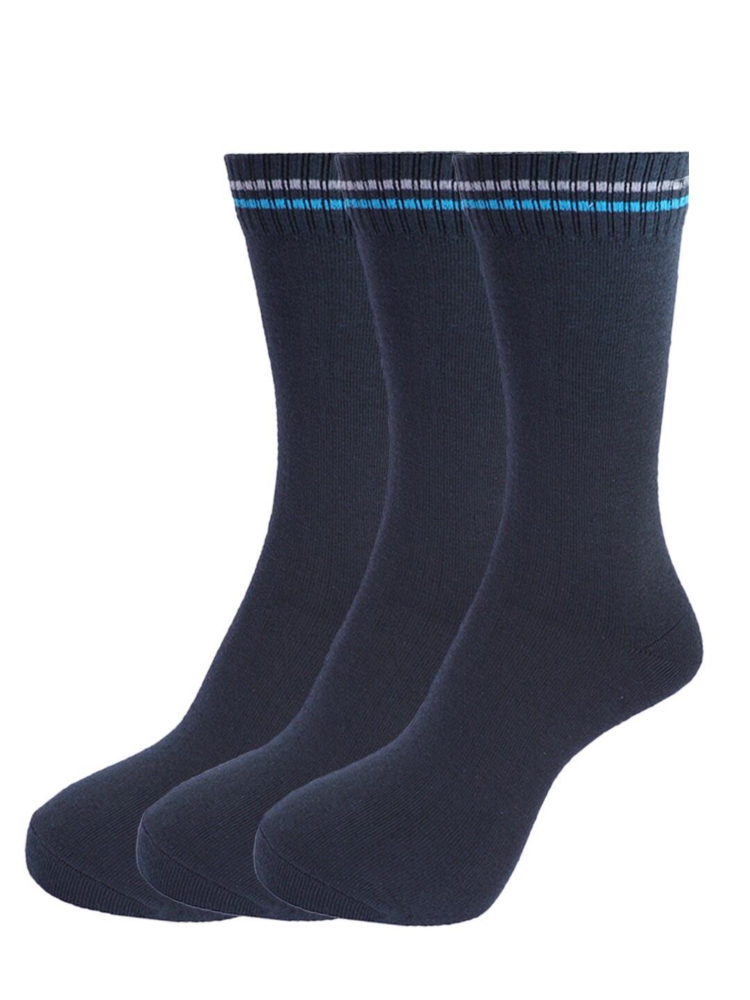 

Dollar Socks Men Pack of 3 Assorted Cotton Calf-Length Socks