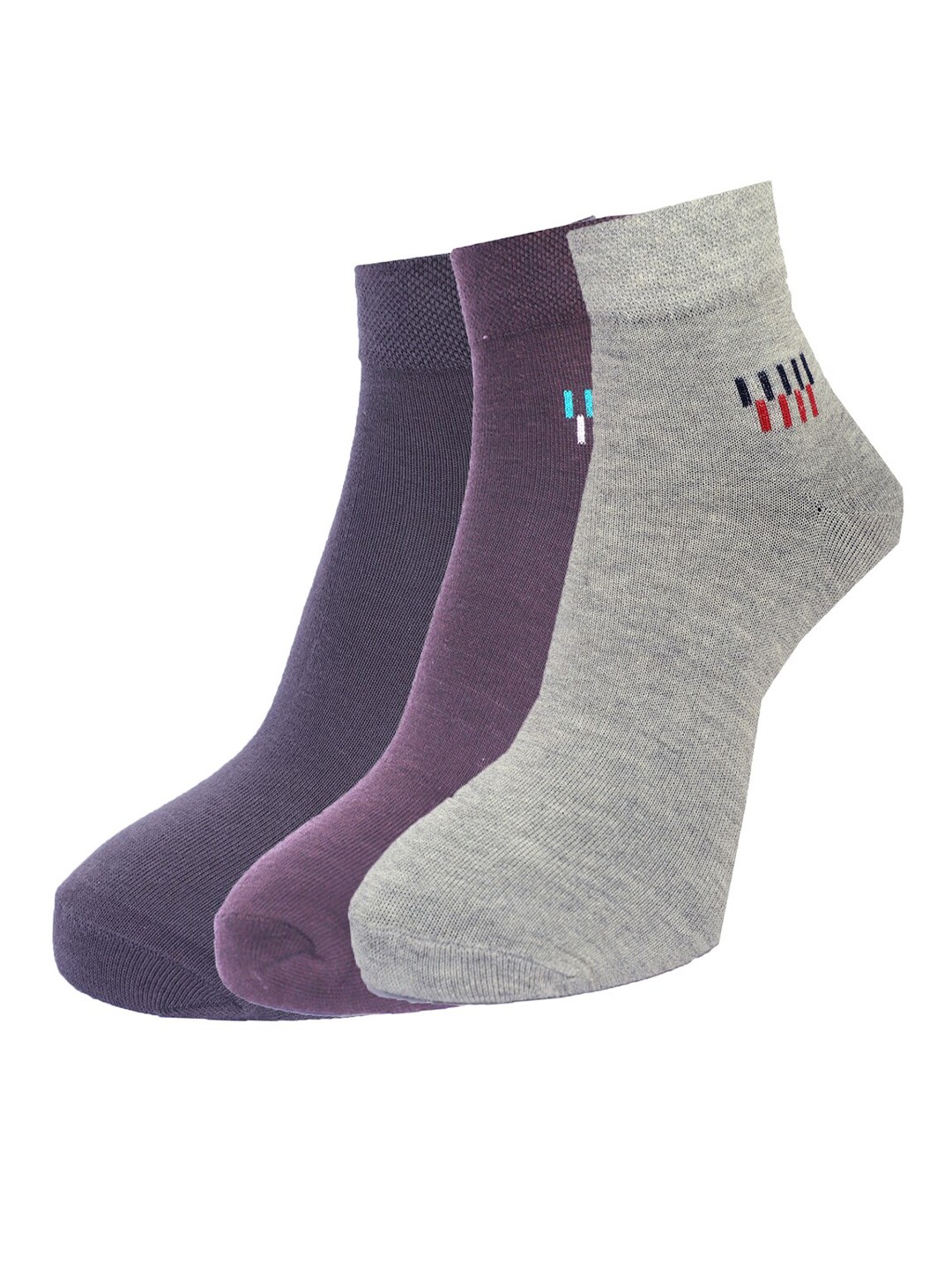 

Dollar Socks Men Pack Of 3 Assorted Ankle-Length Socks