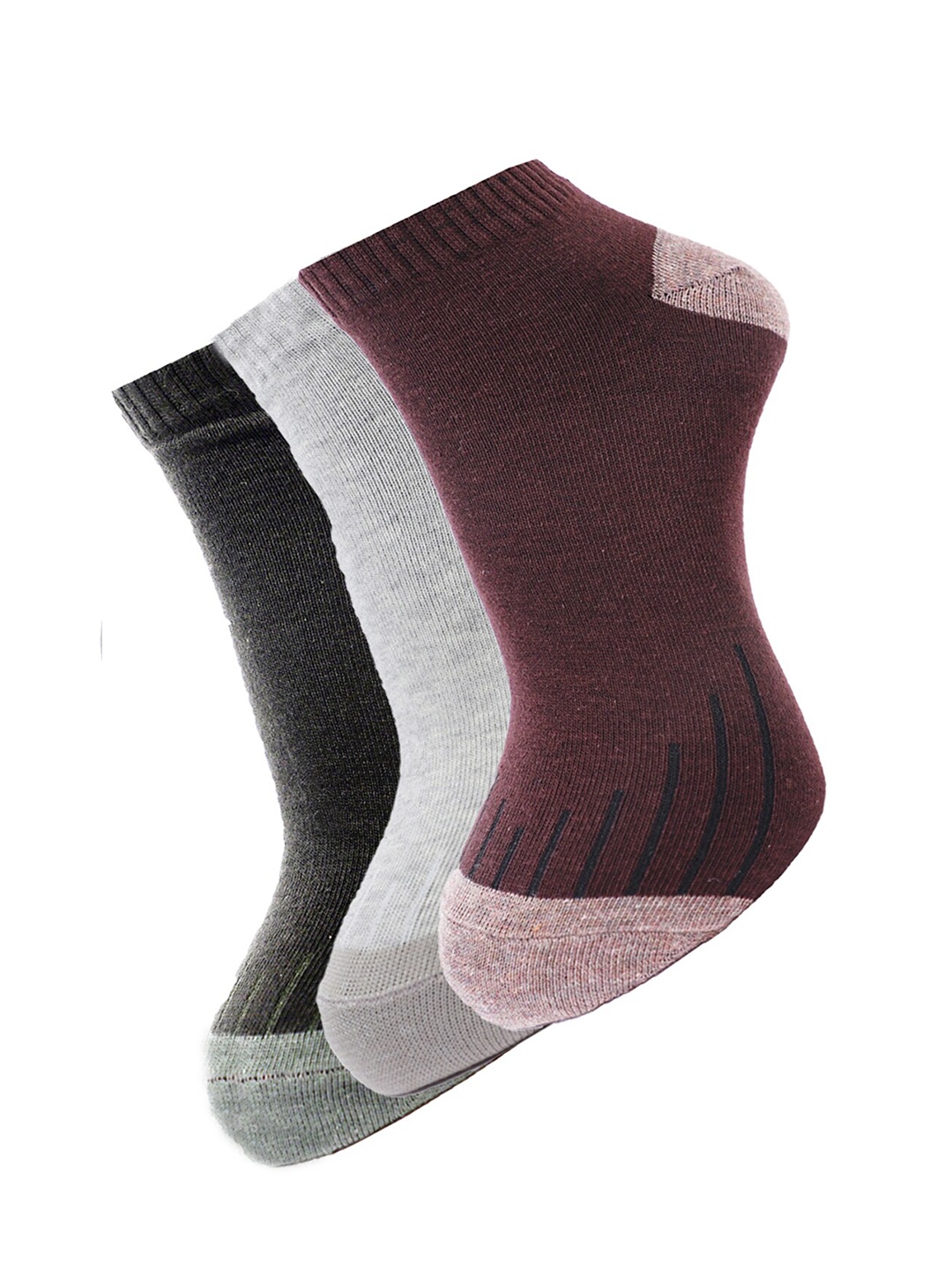 

Dollar Socks Men Pack of 3 Assorted Cotton Ankle-Length Socks