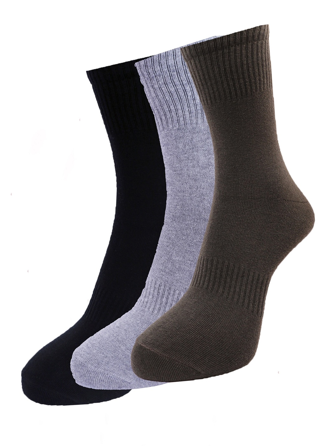 

Dollar Socks Men Pack of 3 Assorted Cotton Ankle-Length Socks