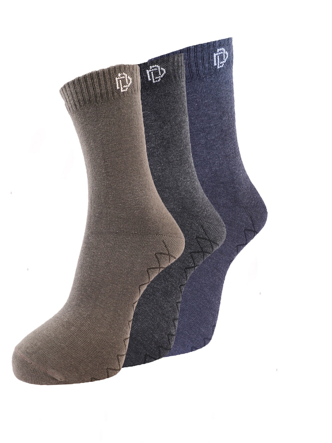 Dollar Men Pack Of 3 Assorted Above Ankle-Length Socks