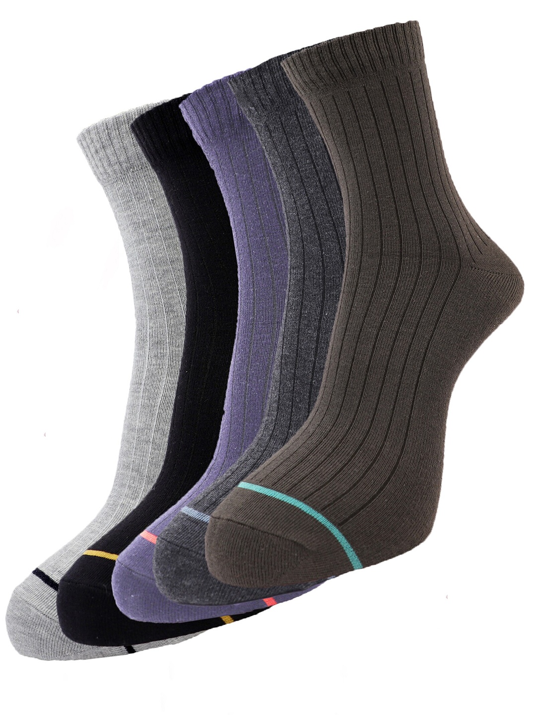 

Dollar Socks Men Pack of 5 Assorted Ankle Length Socks