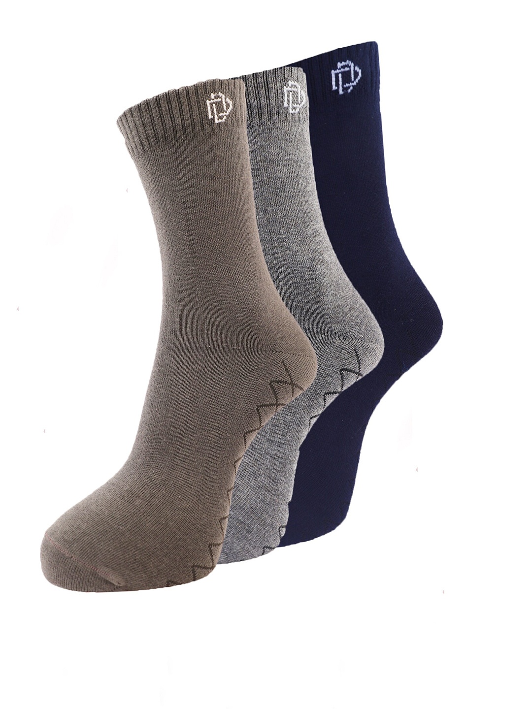 

Dollar Socks Men Pack Of 3 Assorted Cotton Above Ankle-Length Socks