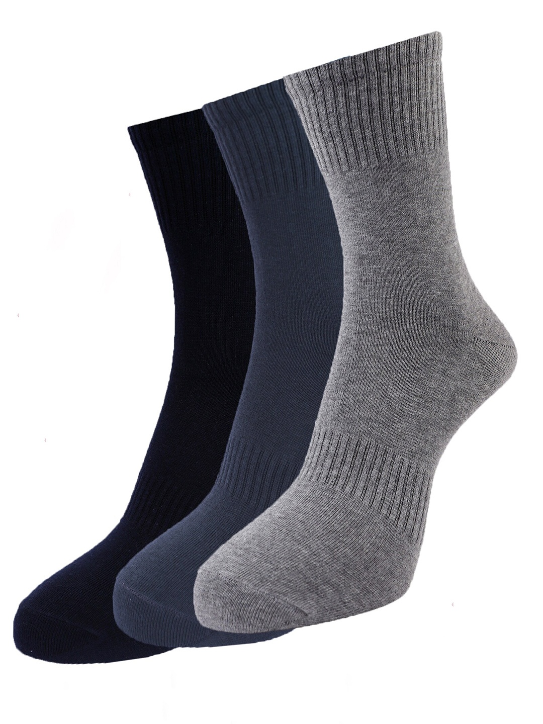 

Dollar Men Pack Of 3 Assorted Ankle-Length Socks