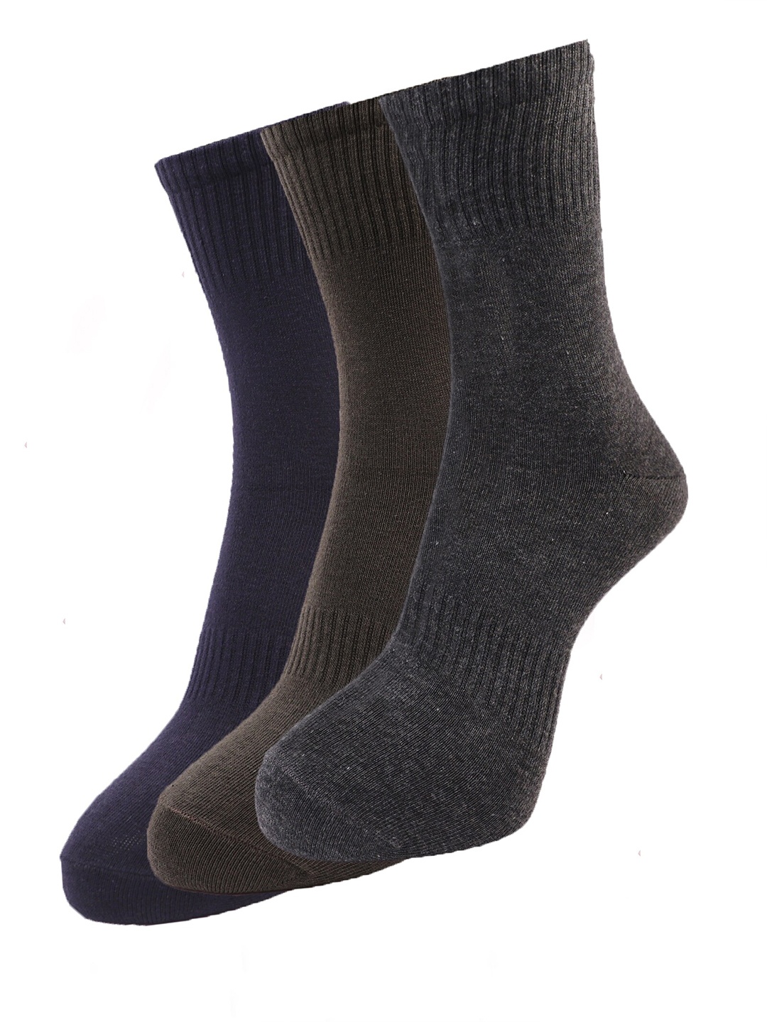 

Dollar Socks Men Pack Of 3 Assorted Above Ankle-Length Cotton Socks