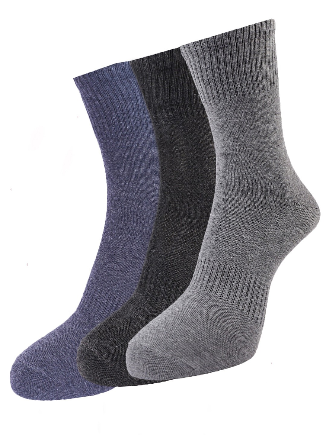 

Dollar Men Pack Of 3 Assorted Ankle-Length Socks