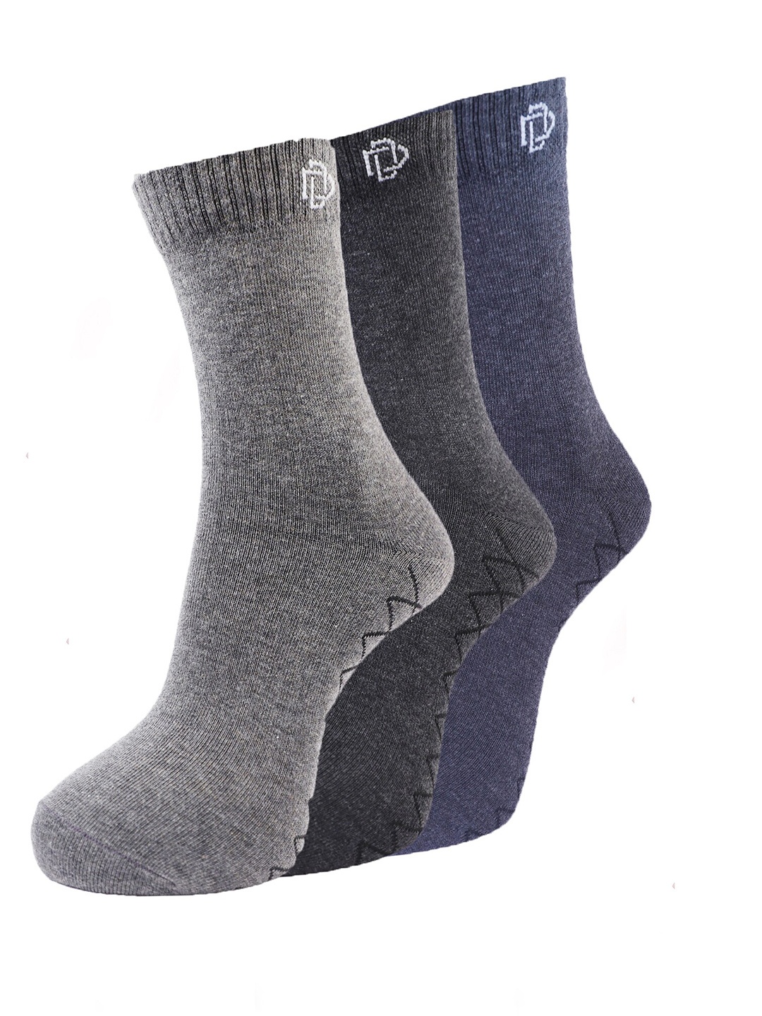 

Dollar Socks Men Pack of 3 Assorted Cotton Ankle-Length Socks