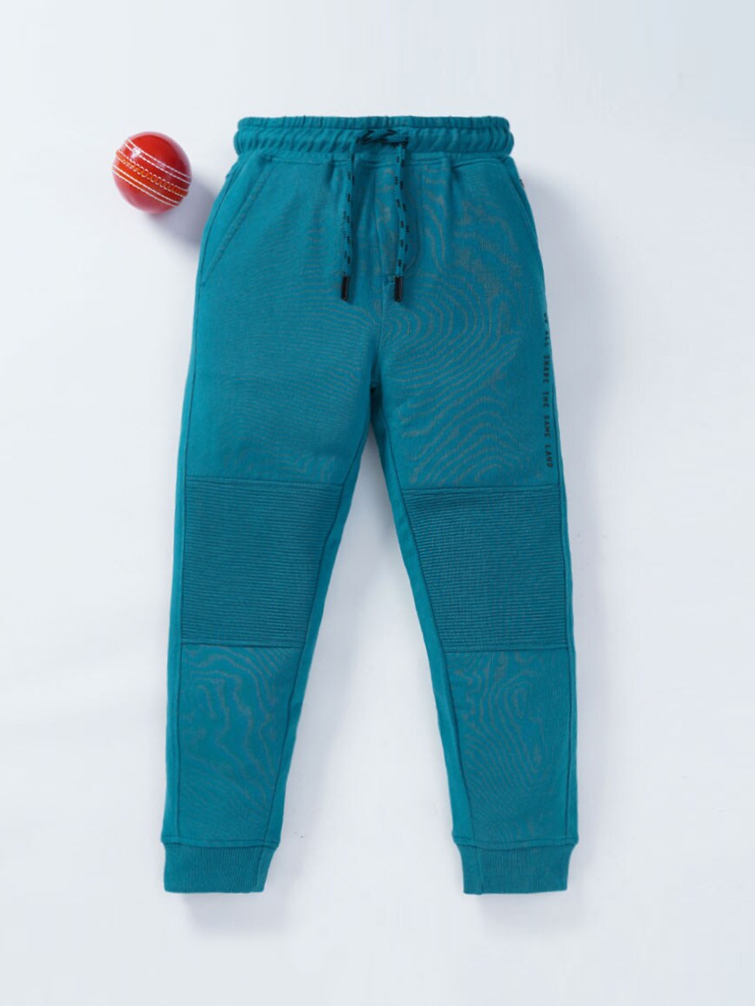 

Ed-a-Mamma Boys Navy Blue Pure Cotton Solid Jogger