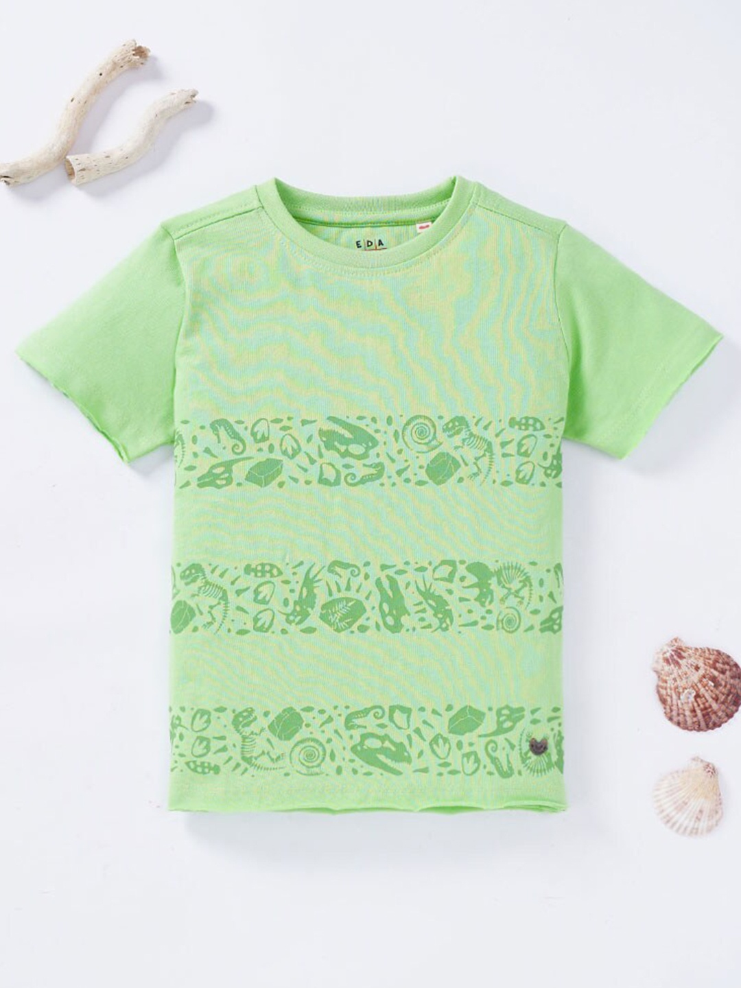 

Ed-a-Mamma Boys Green Striped T-shirt