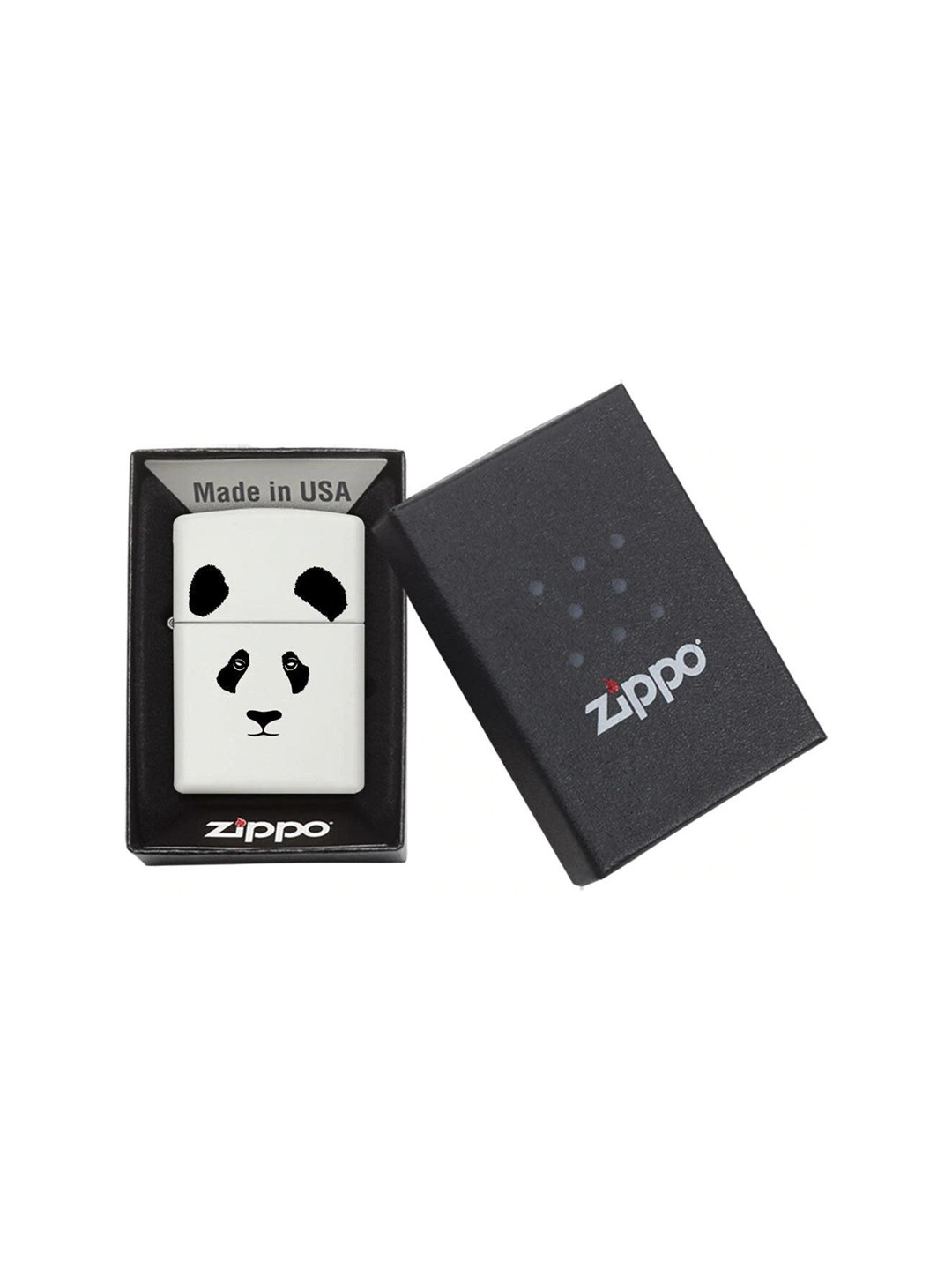 

Zippo White & Black Graphic Printed Pocket Lighter