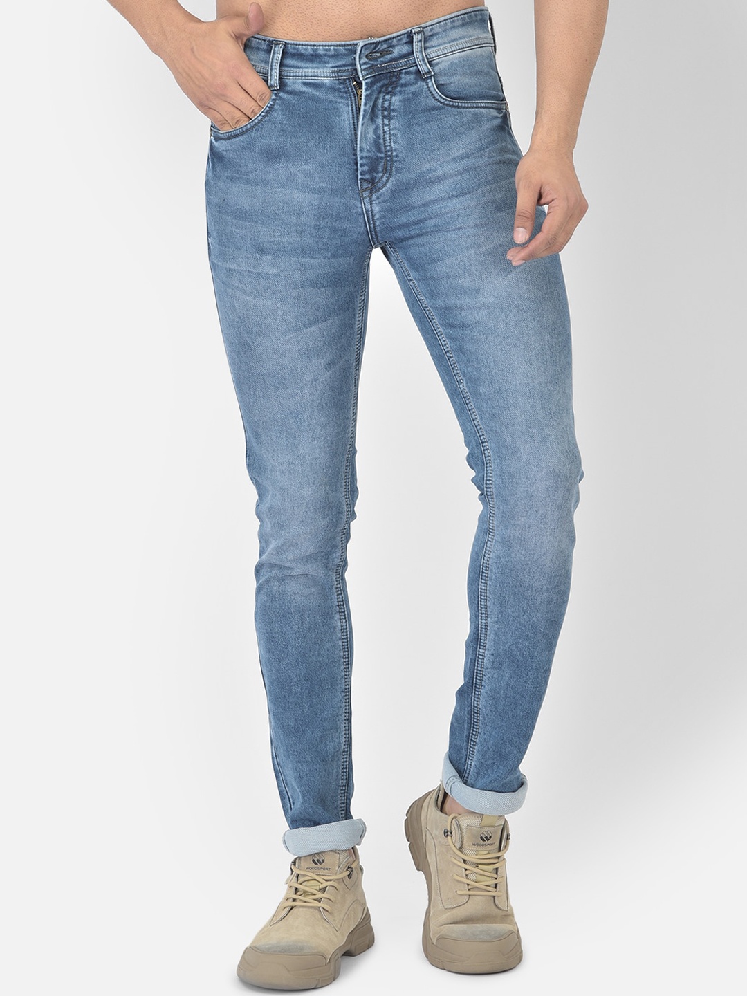

COBB Men Blue Slim Fit Heavy Fade Jeans