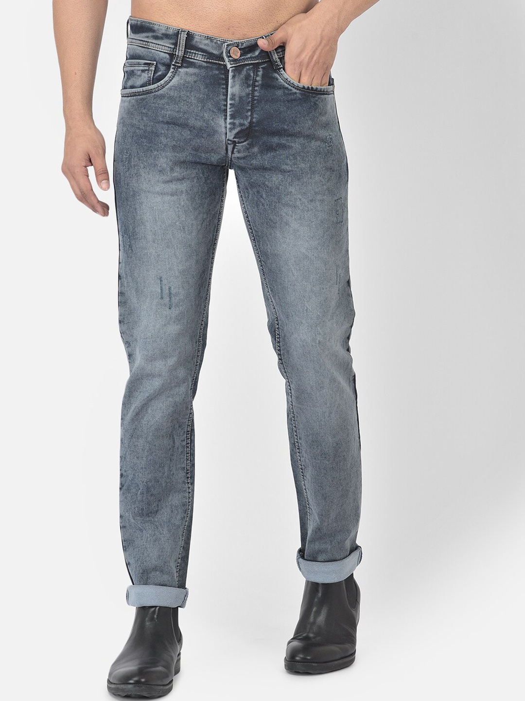 

COBB Men Blue Slim Fit Heavy Fade Jeans