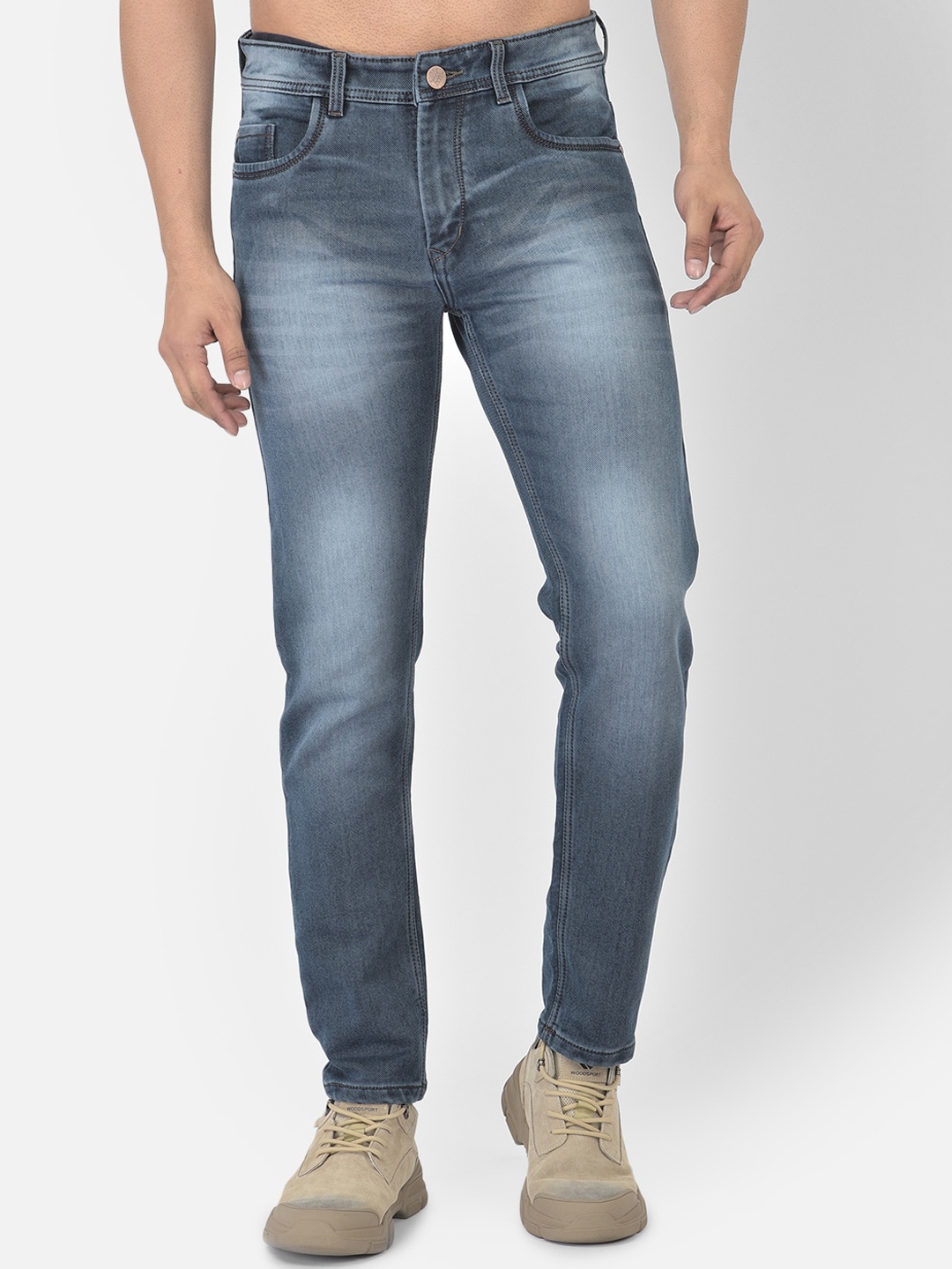

COBB Men Blue Slim Fit Heavy Fade Jeans
