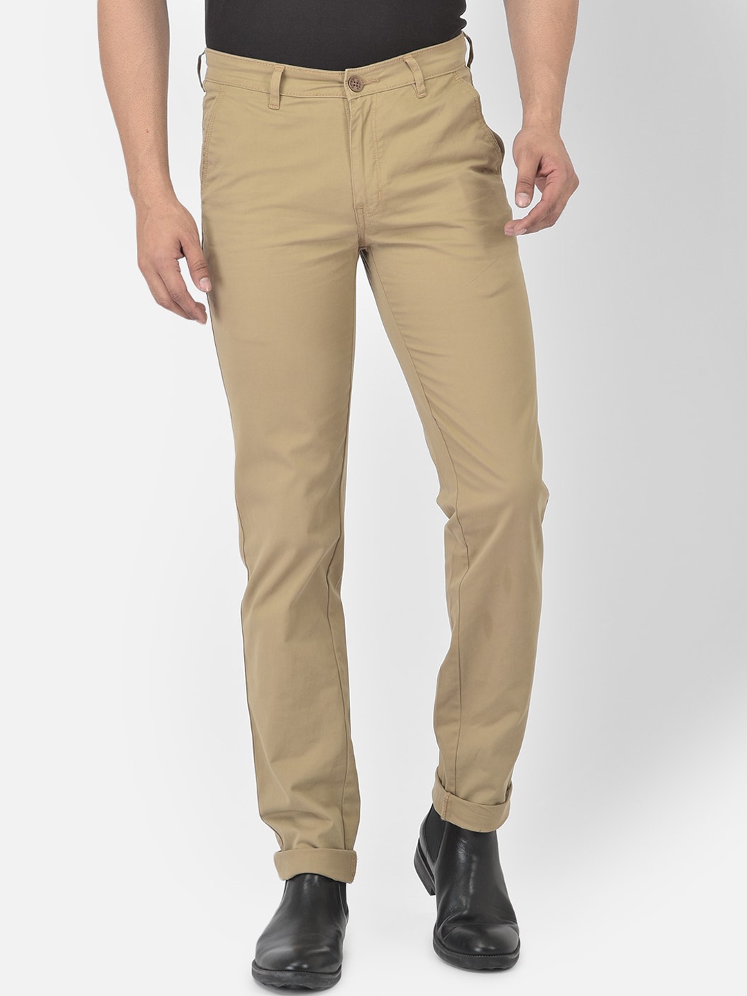 

COBB Men Khaki Slim Fit Chinos Trousers