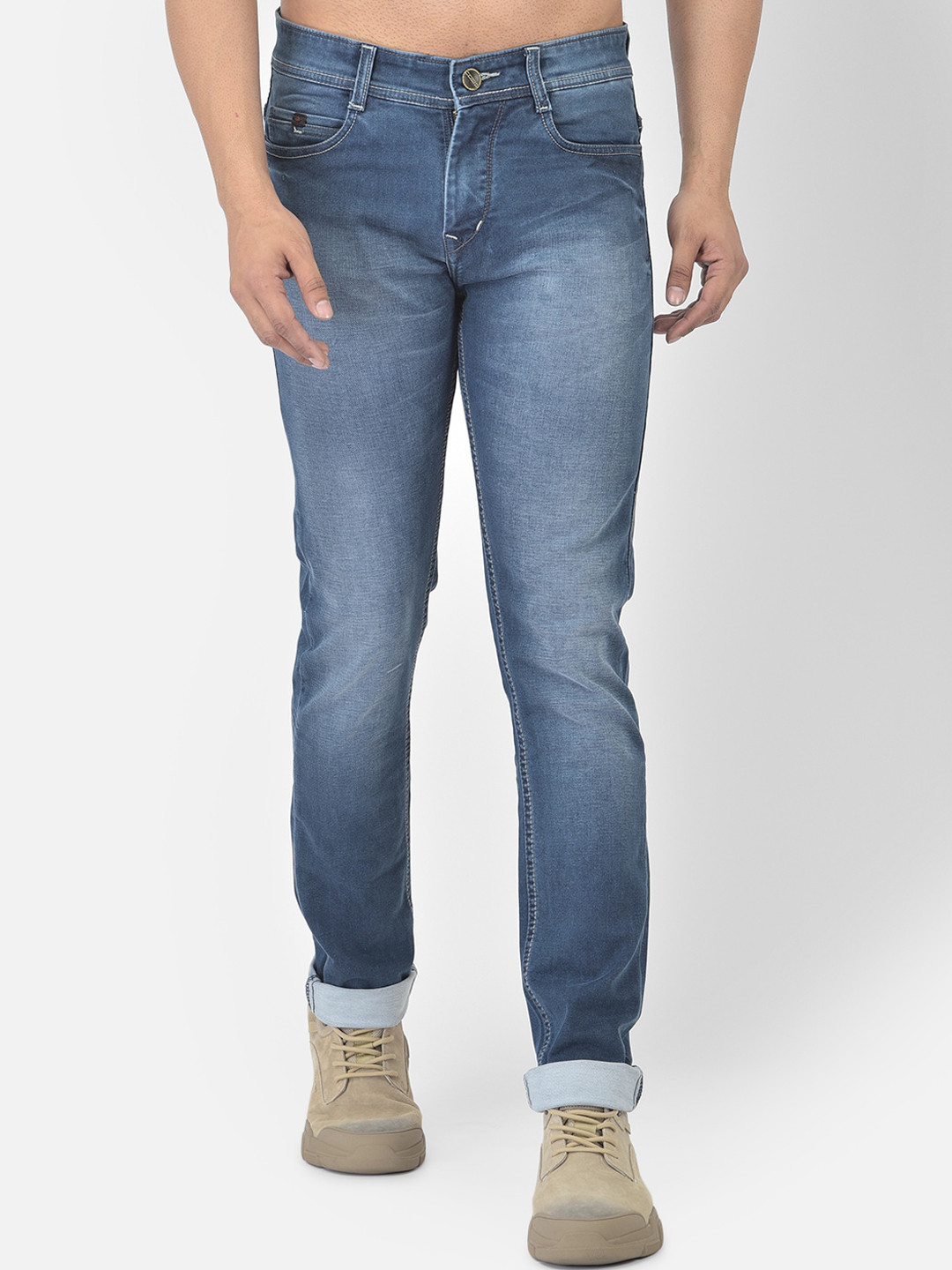 

COBB Men Blue Slim Fit Heavy Fade Jeans