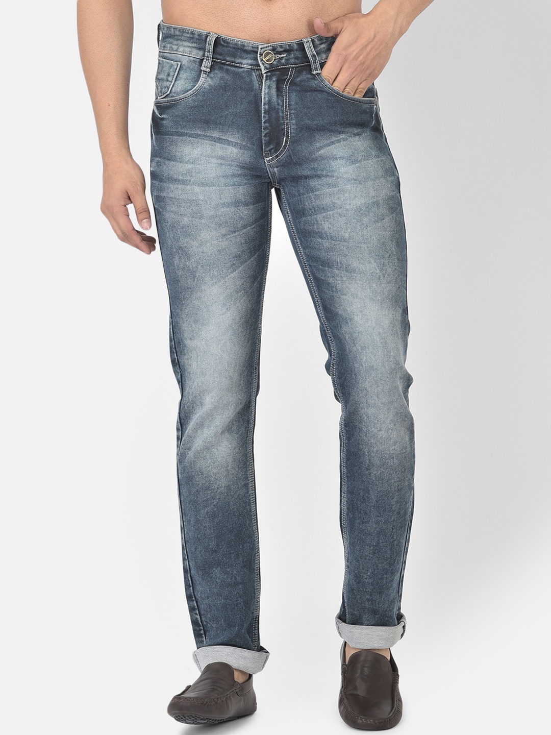

COBB Men Blue Slim Fit Heavy Fade Jeans