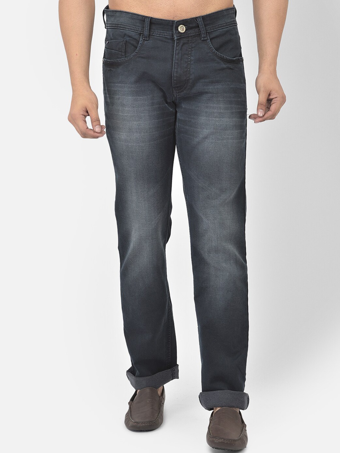 

COBB Men Navy Blue Slim Fit Heavy Fade Jeans