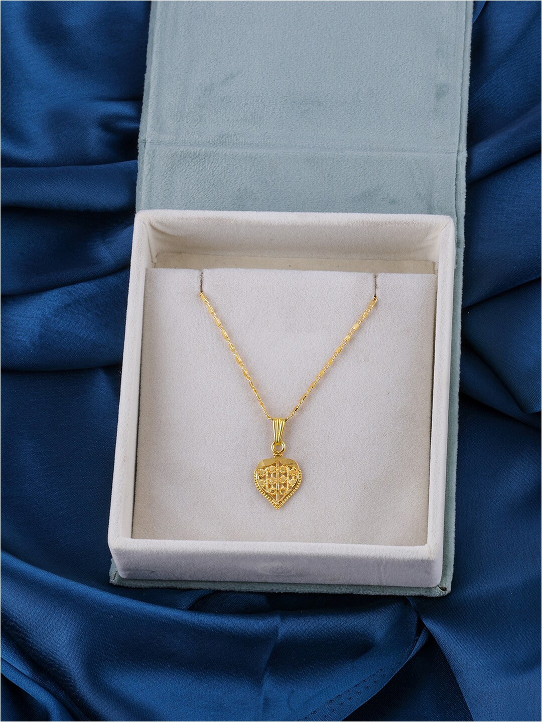 Brandsoon Gold-Toned & White Brass One Gram Gold-Plated Chain