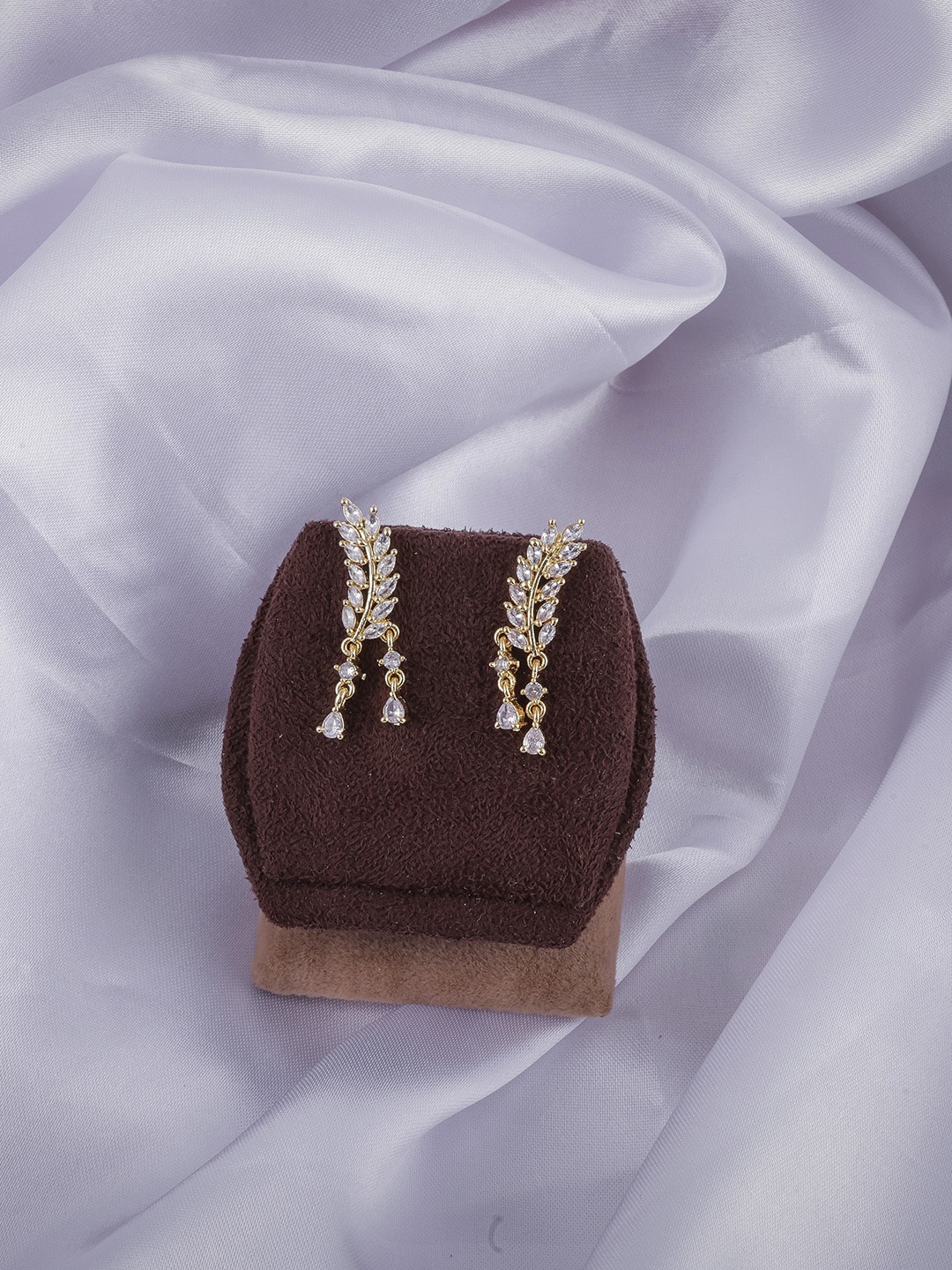 

Brandsoon Gold-Plated Contemporary Drop Earrings