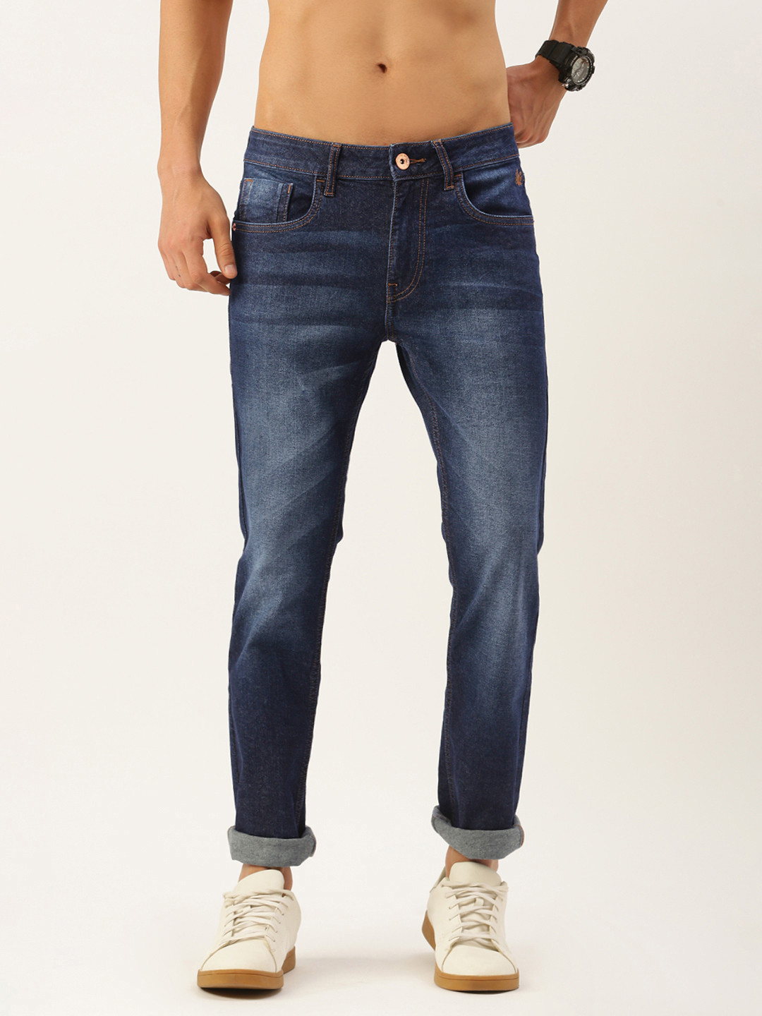 

Flying Machine Men Blue Micheal Slim Fit Light Fade Stretchable Jeans