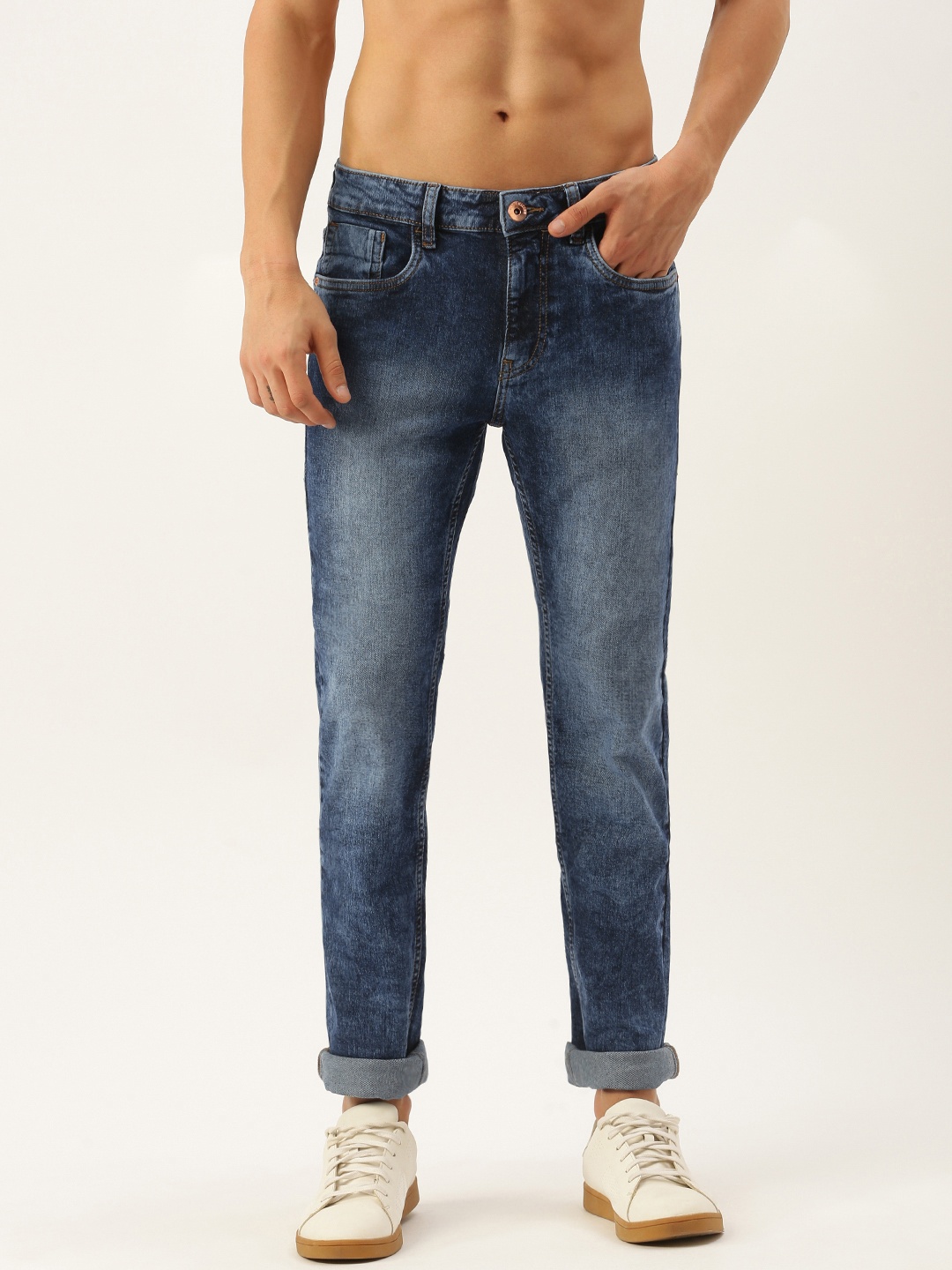

Flying Machine Men Blue Micheal Light Fade Slim Fit Stretchable Casual Jeans