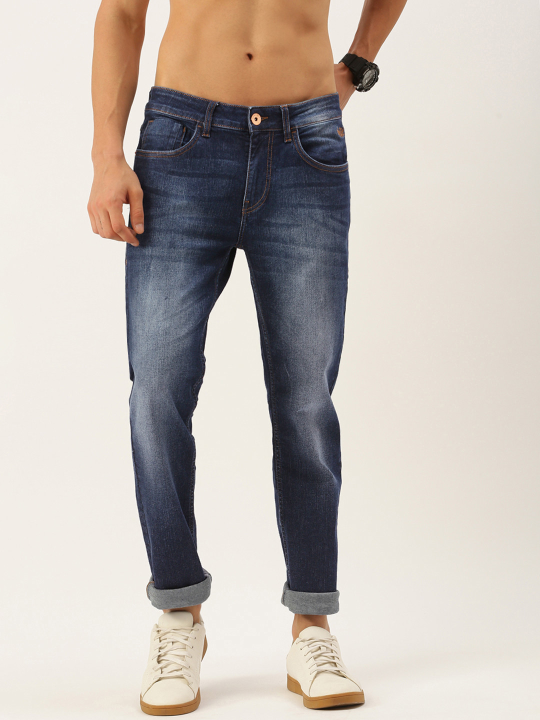 

Flying Machine Men Blue Micheal Slim Fit Light Fade Stretchable Jeans