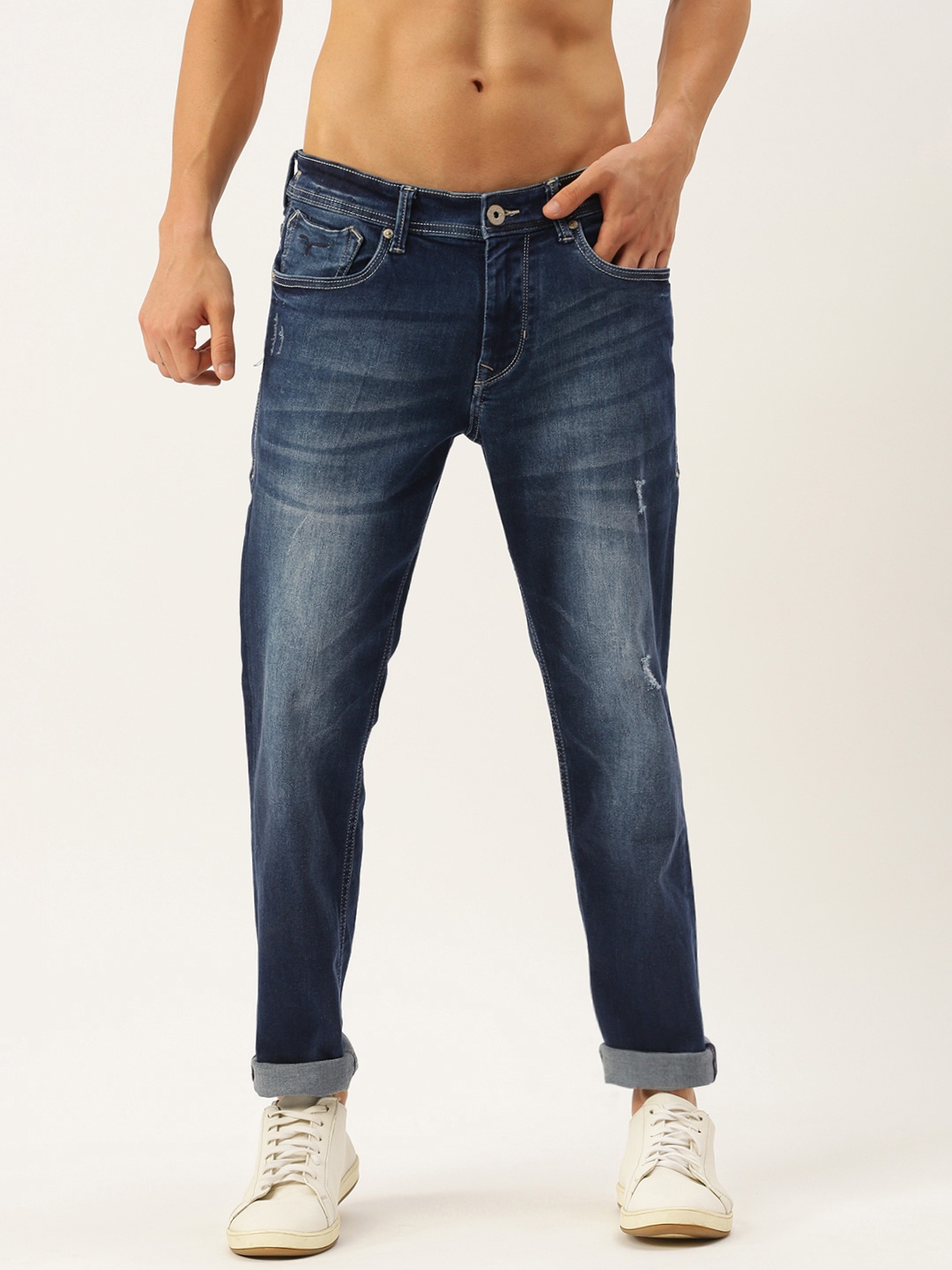 

Flying Machine Men Blue Prince Slim Tapered Fit Light Fade Stretchable Jeans