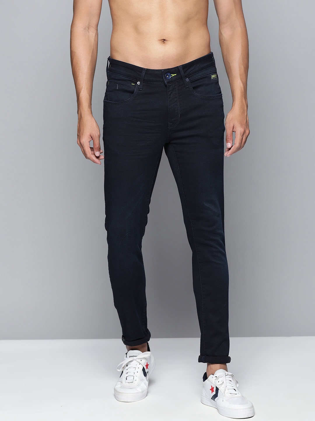 

Flying Machine Men Blue Jackson Skinny Fit Low-Rise Stretchable Jeans