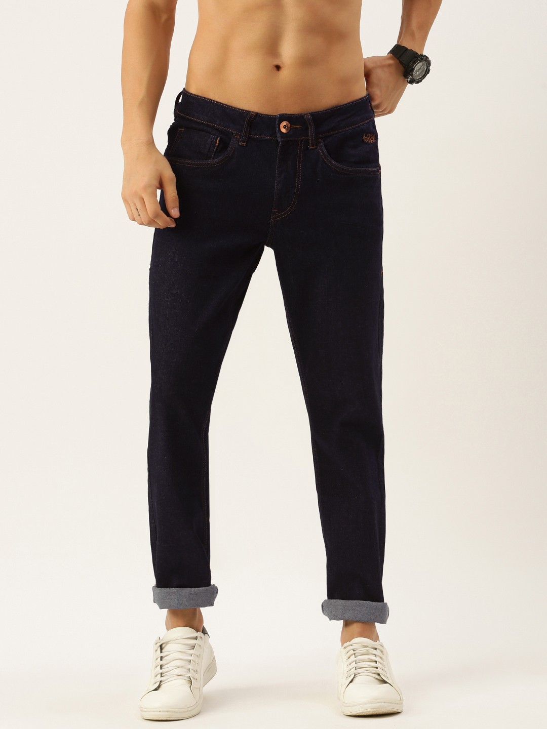 

Flying Machine Men Navy Blue Jackson Skinny Fit Low-Rise Stretchable Jeans