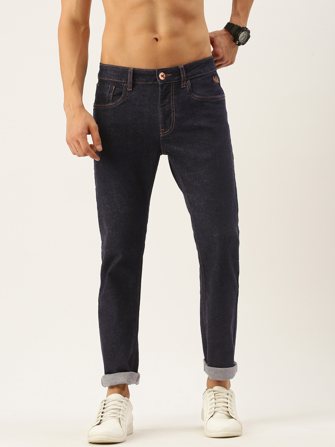 

Flying Machine Men Blue Michael Slim Fit Mid-Rise Stretchable Jeans