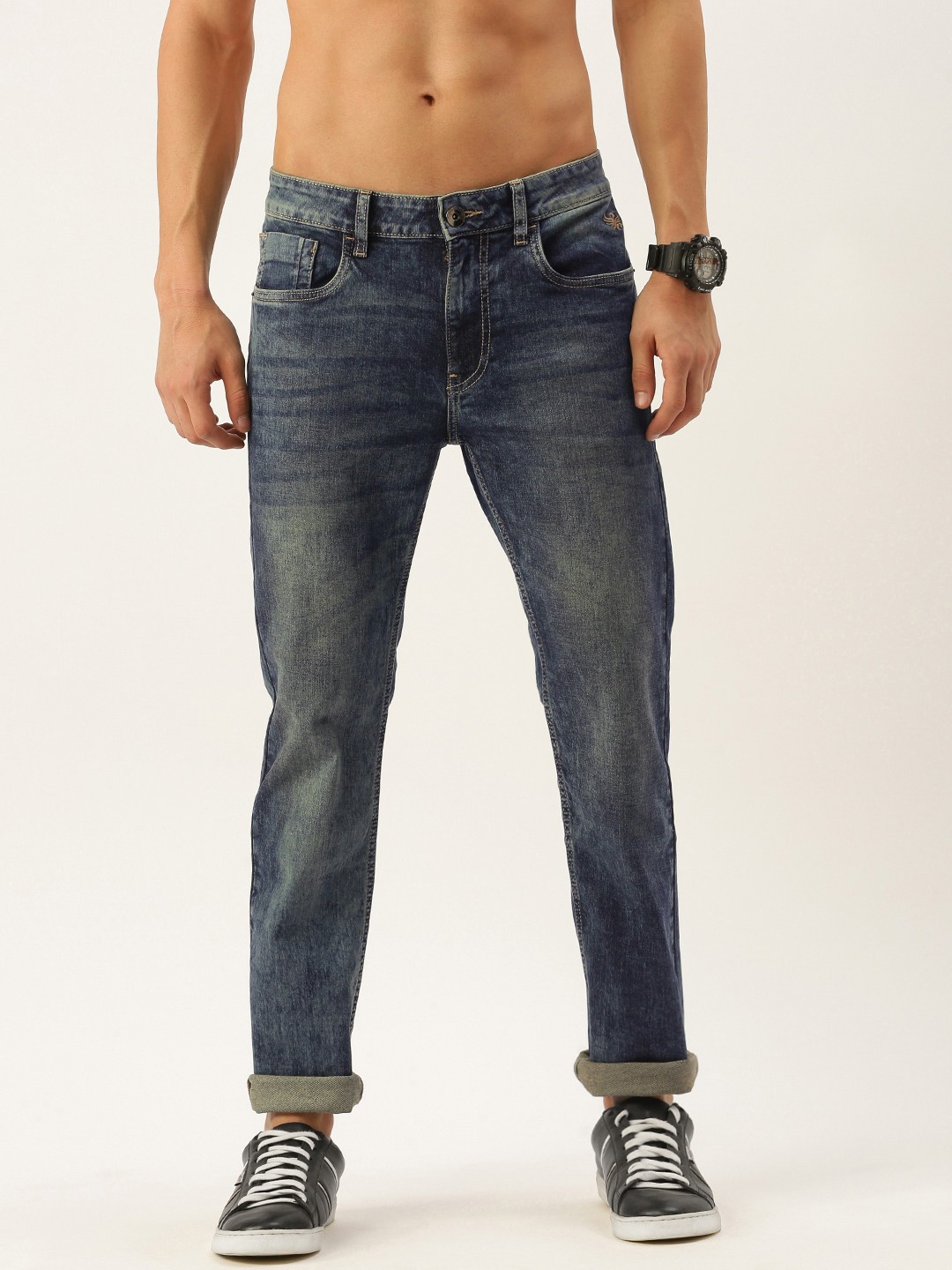 

Flying Machine Men Blue Micheal Slim Fit Light Fade Stretchable Jeans