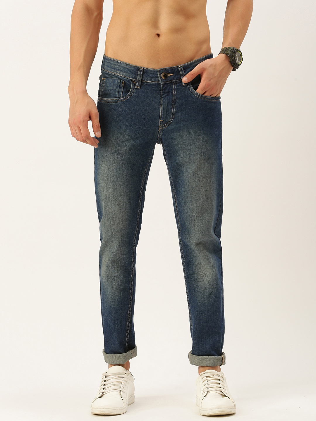 

Flying Machine Men Blue Jackson Skinny Fit Low-Rise Light Fade Stretchable Jeans