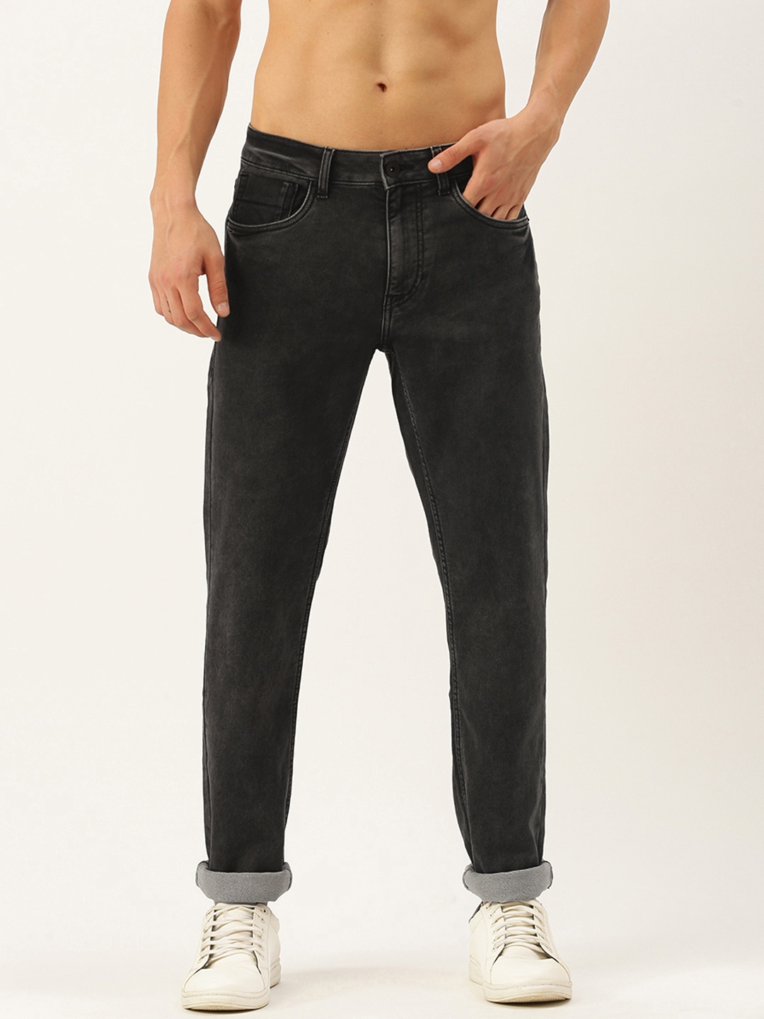

Flying Machine Men Black Micheal Stretchable Skinny Fit Casual Jeans