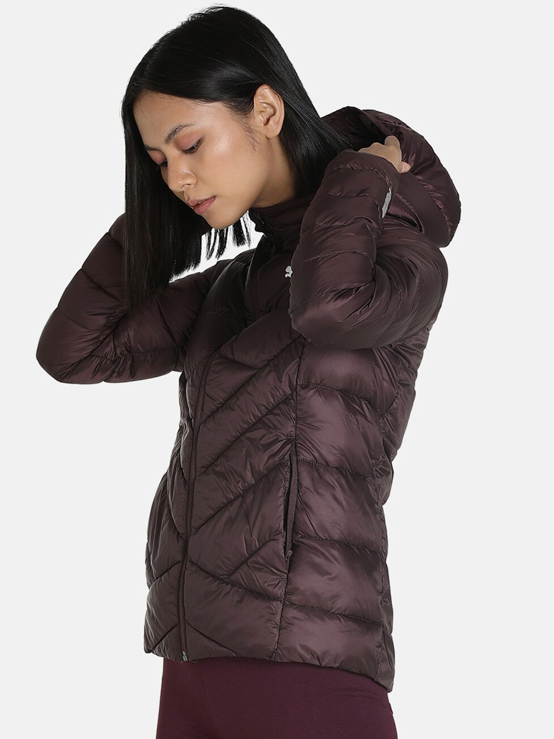 

Puma Women Brown PWRWarm packLITE Slim Fit Padded Jacket