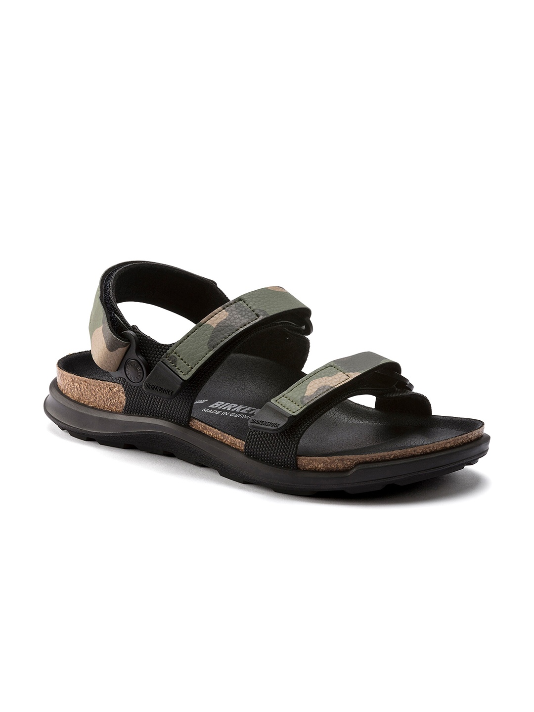 

Birkenstock Kalahari Futura Black Narrow Width Birko-Flor With An Ankle Strap