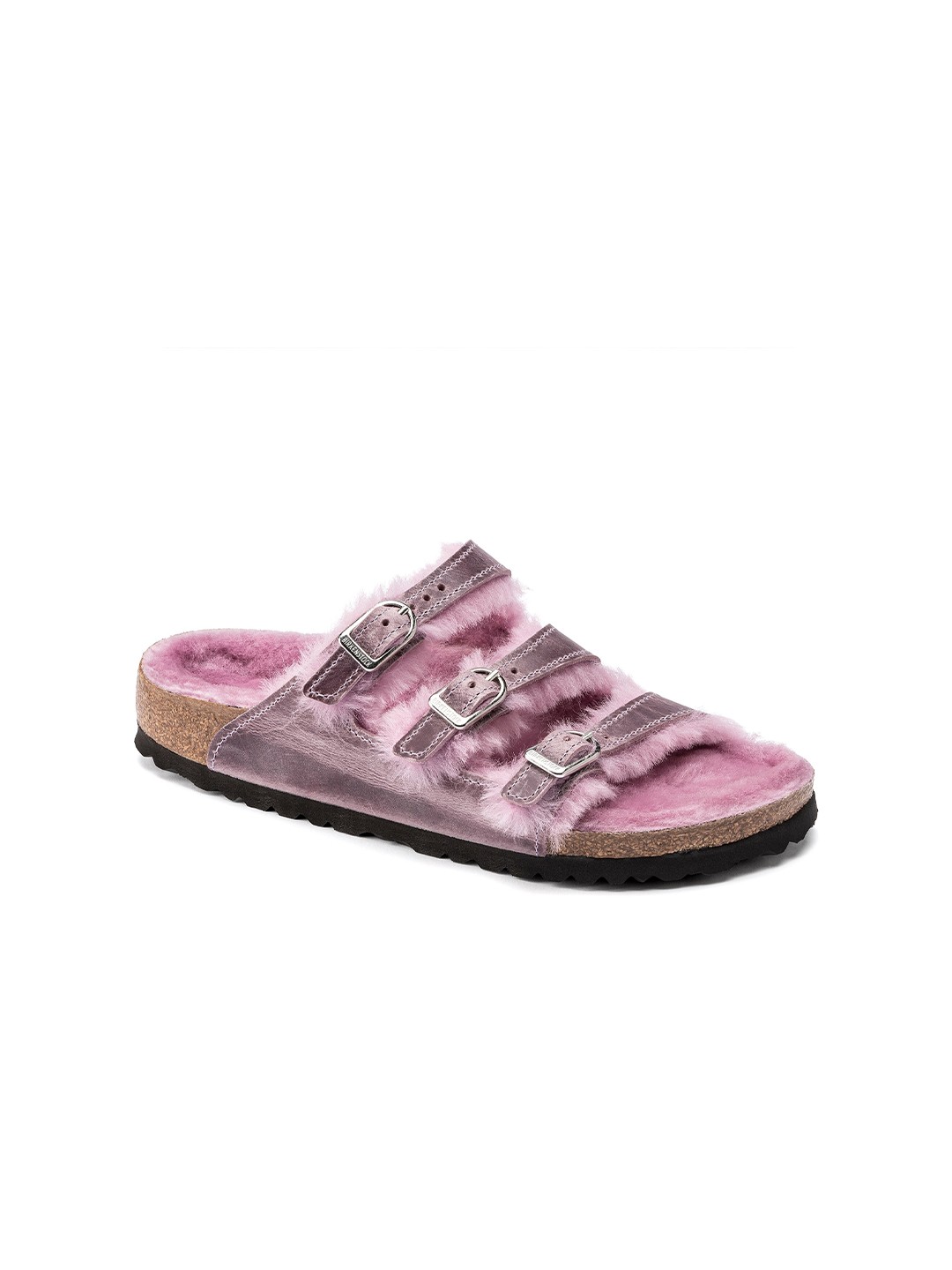 

Birkenstock Women Purple Narrow Width Florida Open Toe Flats