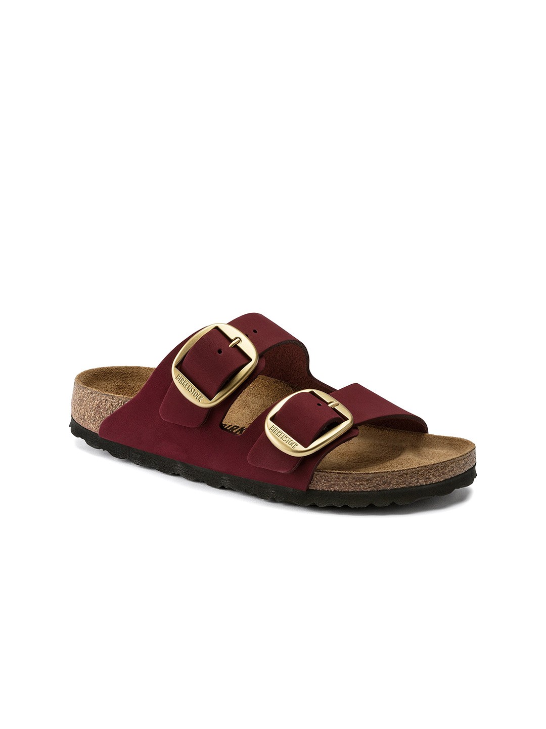 

Birkenstock Women Red Narrow Width Arizona Open Toe Flats