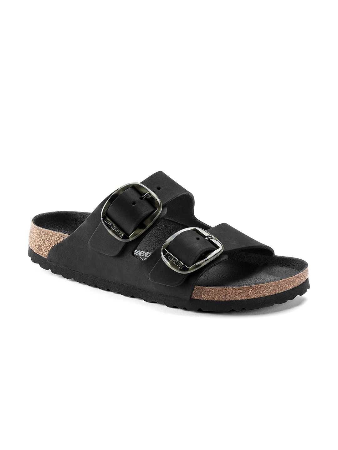 

Birkenstock Women Black Arizona Narrow Width Open Toe Flats
