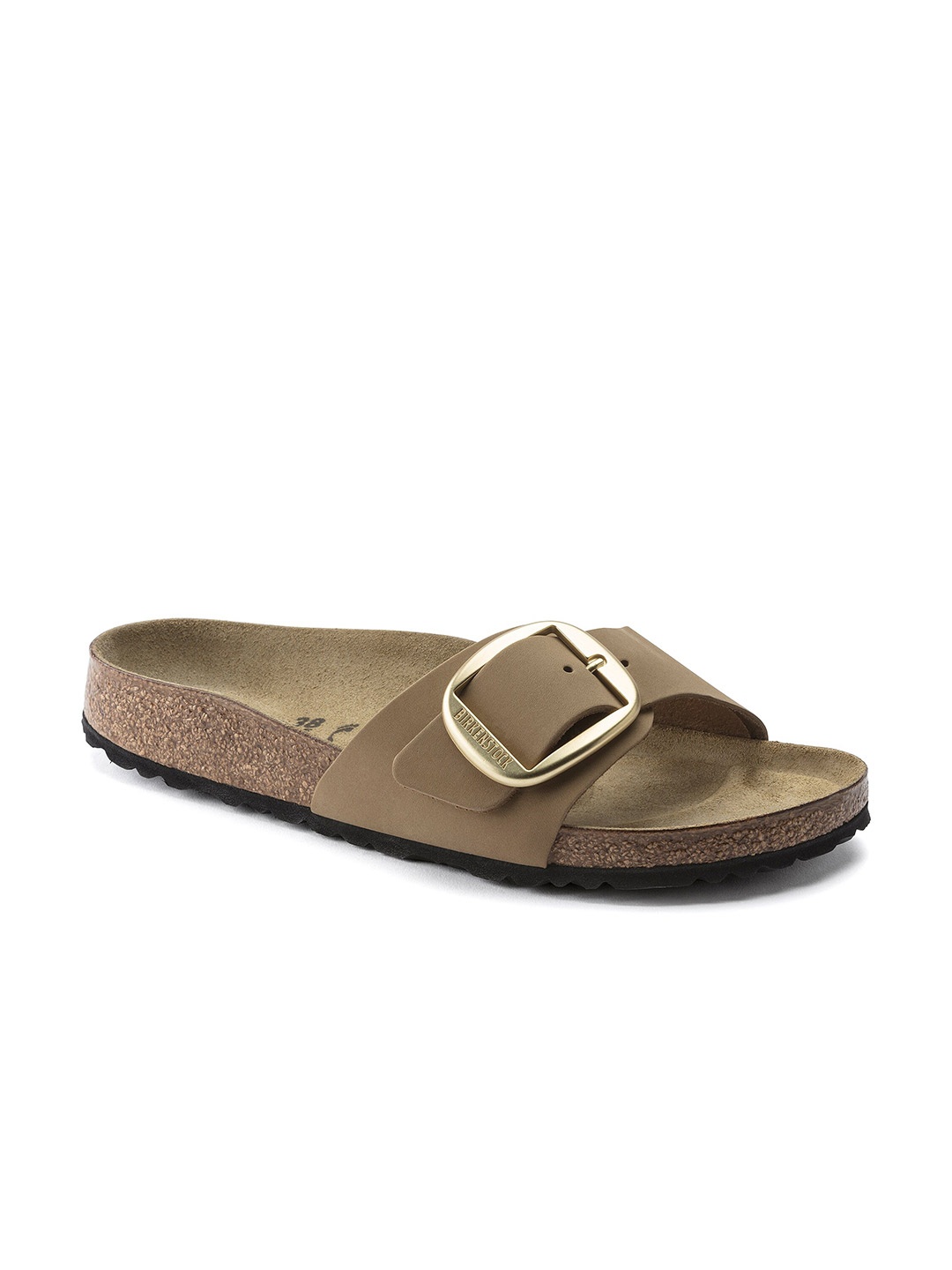 

Birkenstock Women Brown Narrow Width Madrid Open Toe Flats