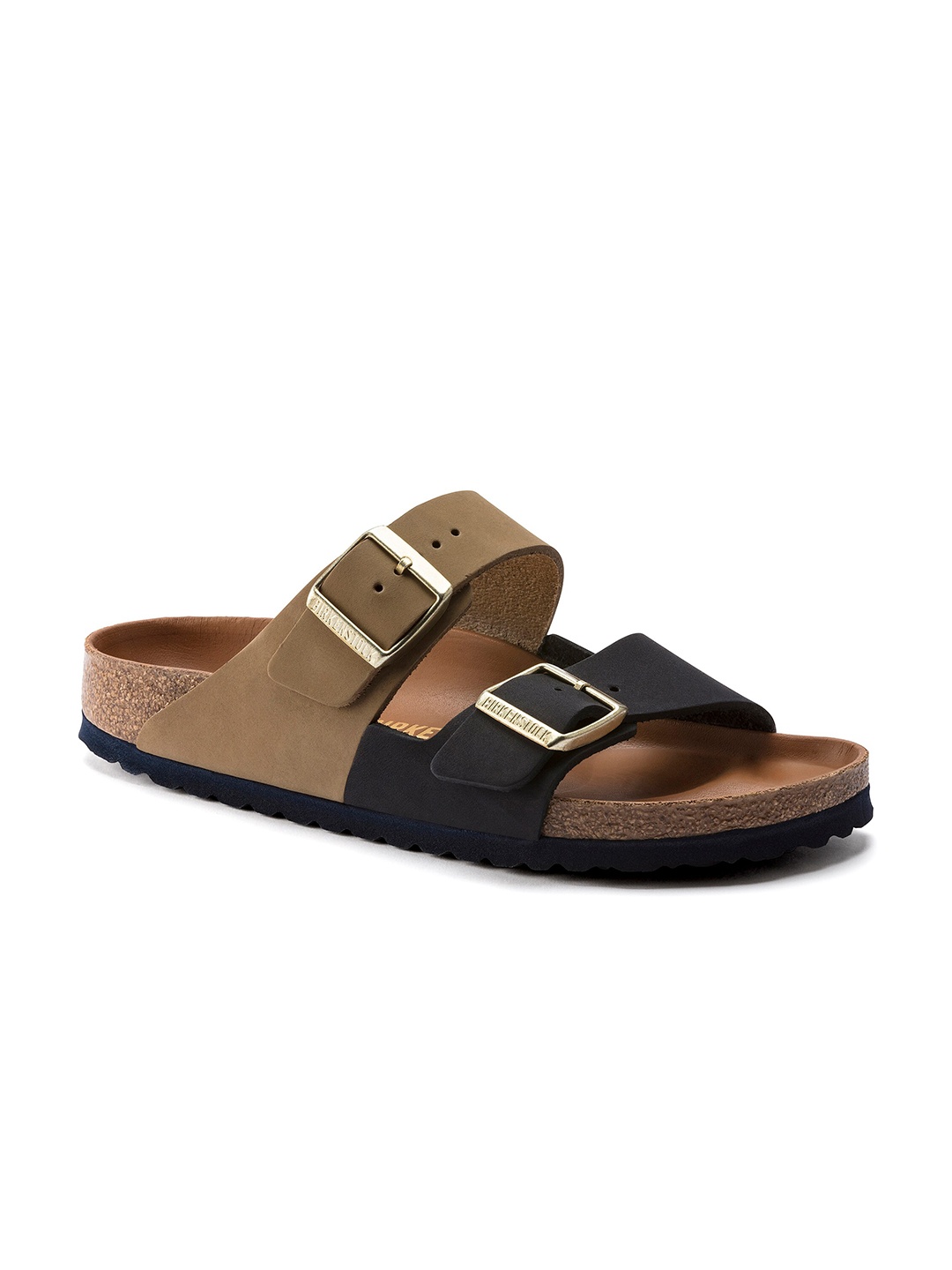 

Birkenstock Women Black Arizona Narrow Width Open Toe Flats