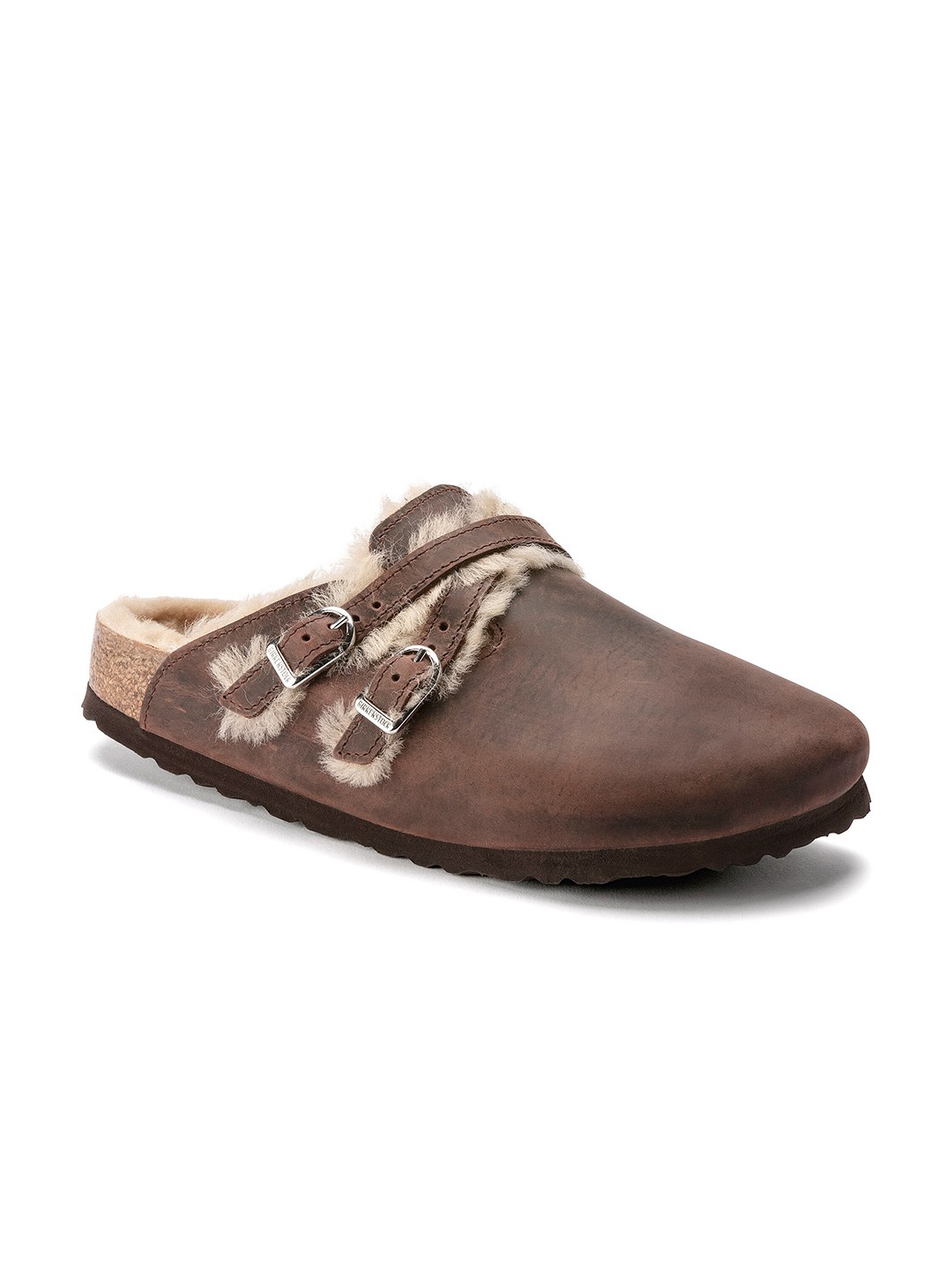 

Birkenstock Women Brown Blair Narrow Width Leather Clogs