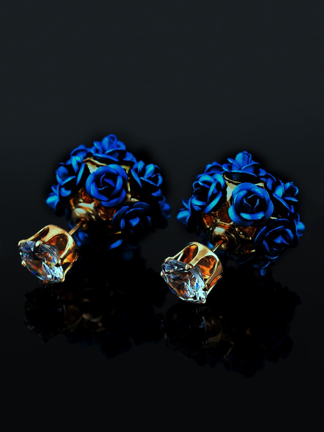 

Yellow Chimes Blue Contemporary Studs Earrings