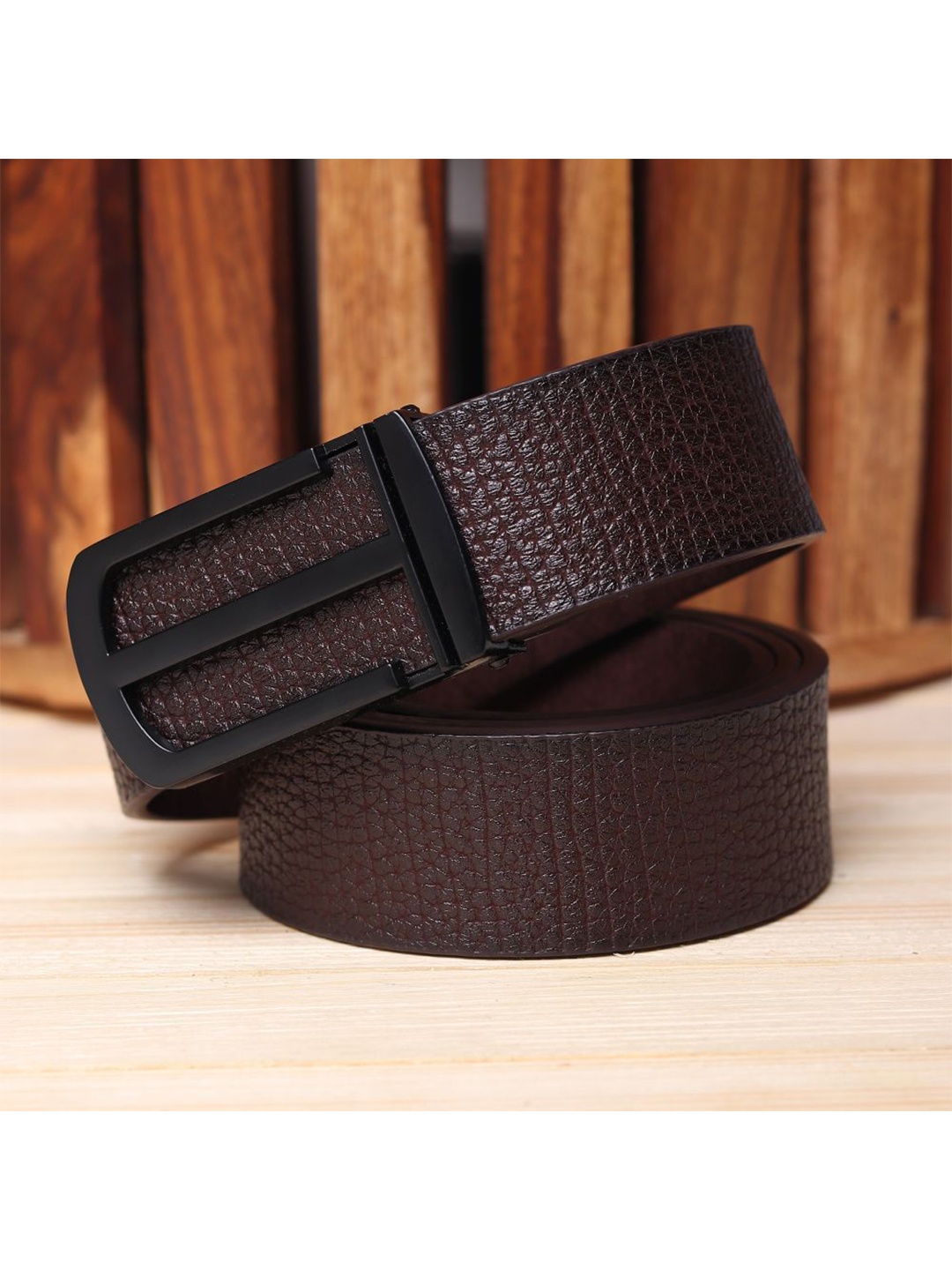 

Kastner Men Brown Textured Reversible Belt