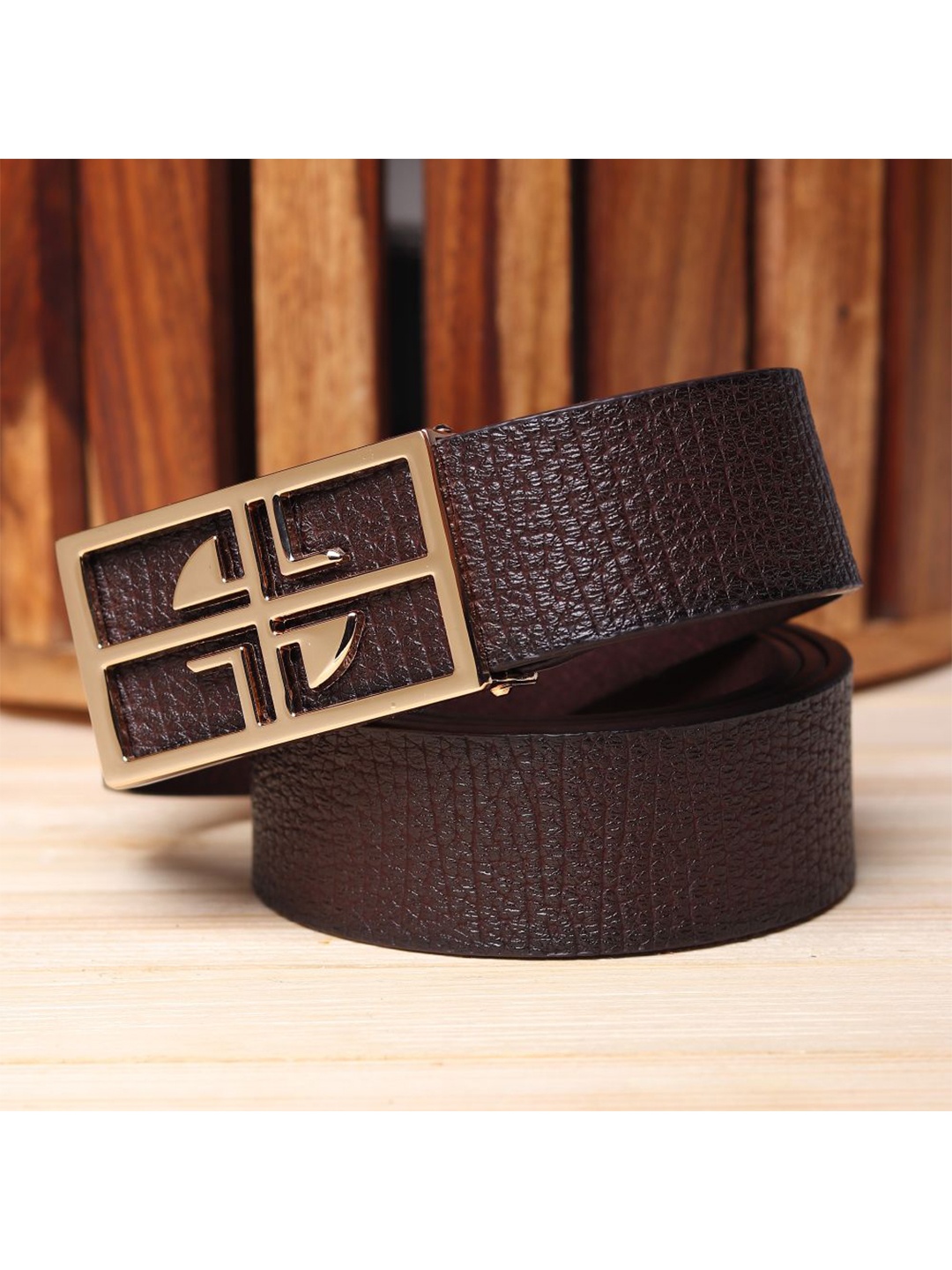 

Kastner Men Brown Textured Reversible Formal Belt