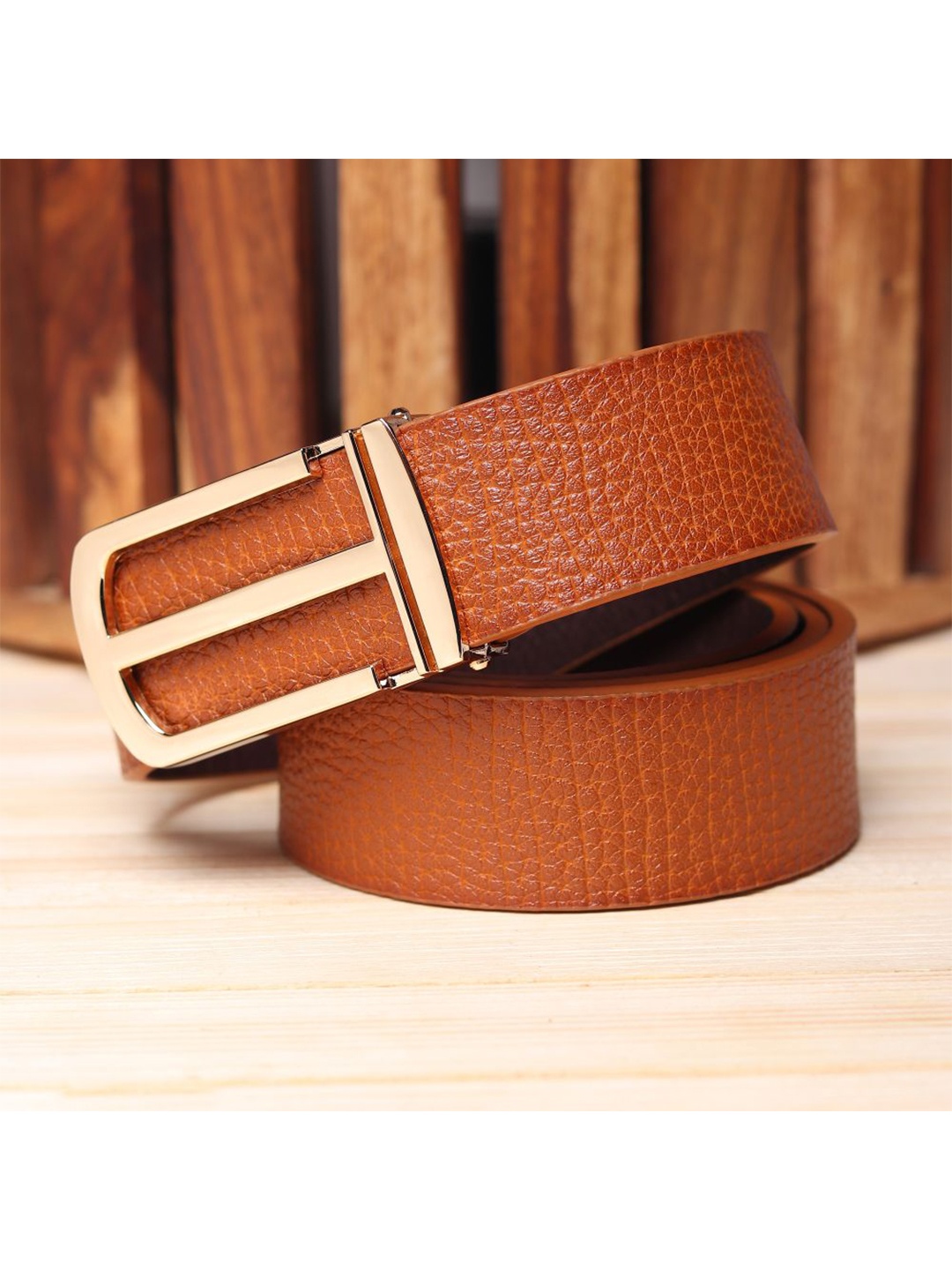 

Kastner Men Tan Textured Reversible Belt