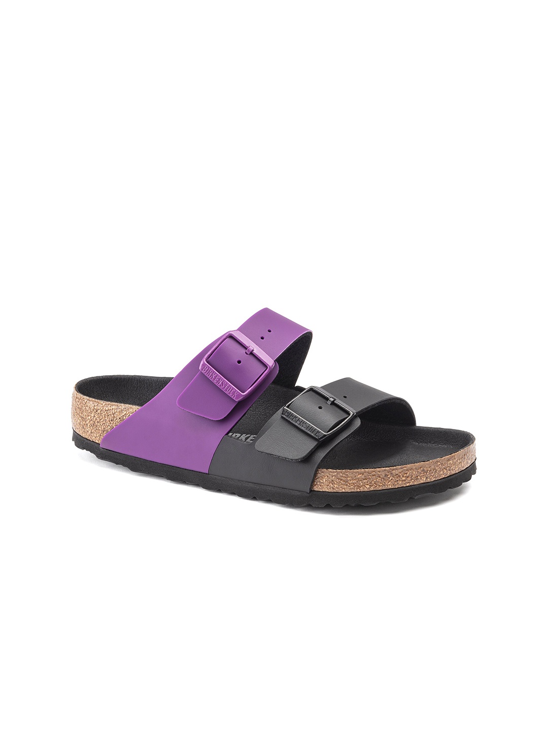 

Birkenstock Unisex Purple & Black Narrow Width Arizona Comfort Sandals